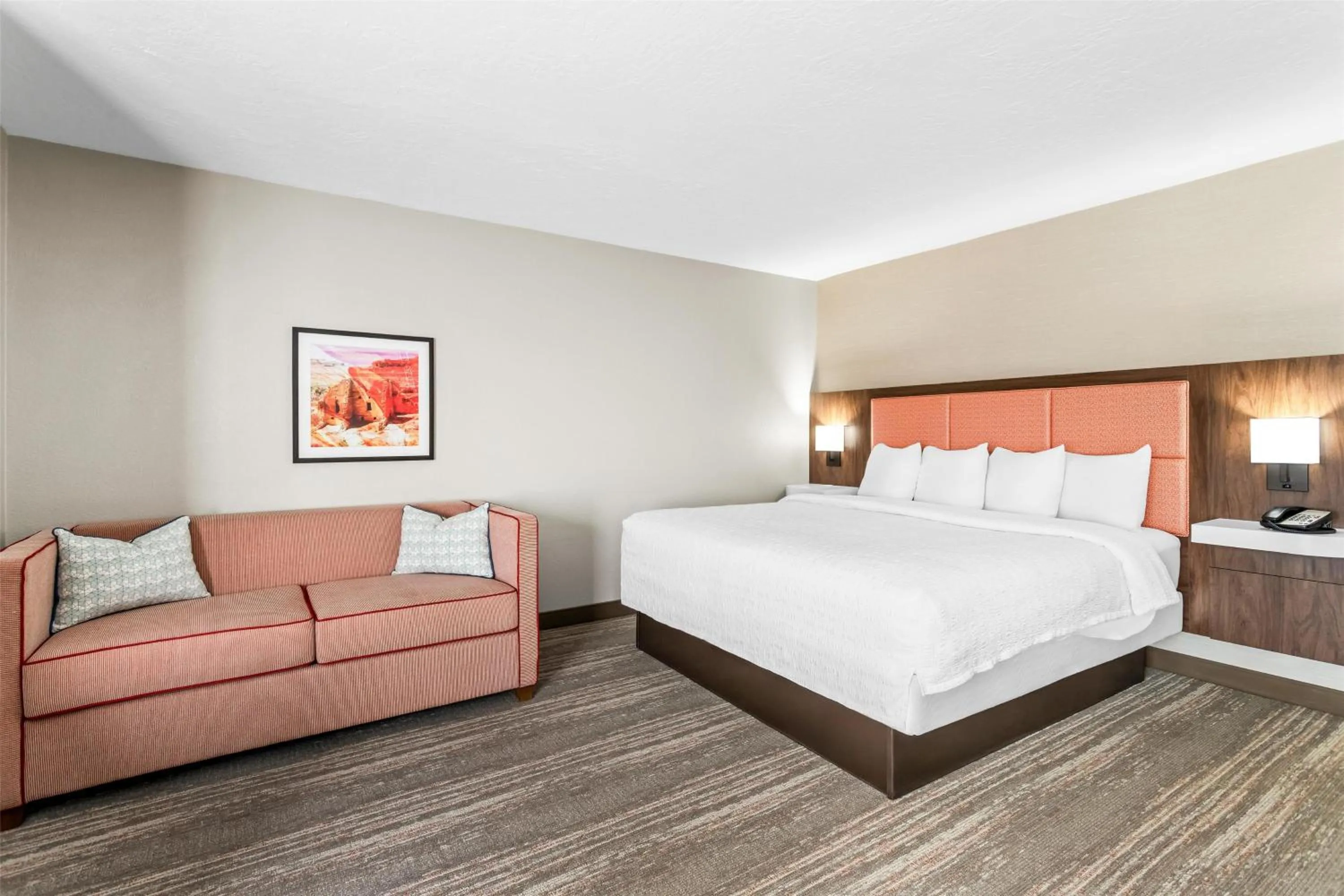 King Room with Sofa Bed and Study - Non-Smoking in Hampton Inn & Suites Farmington