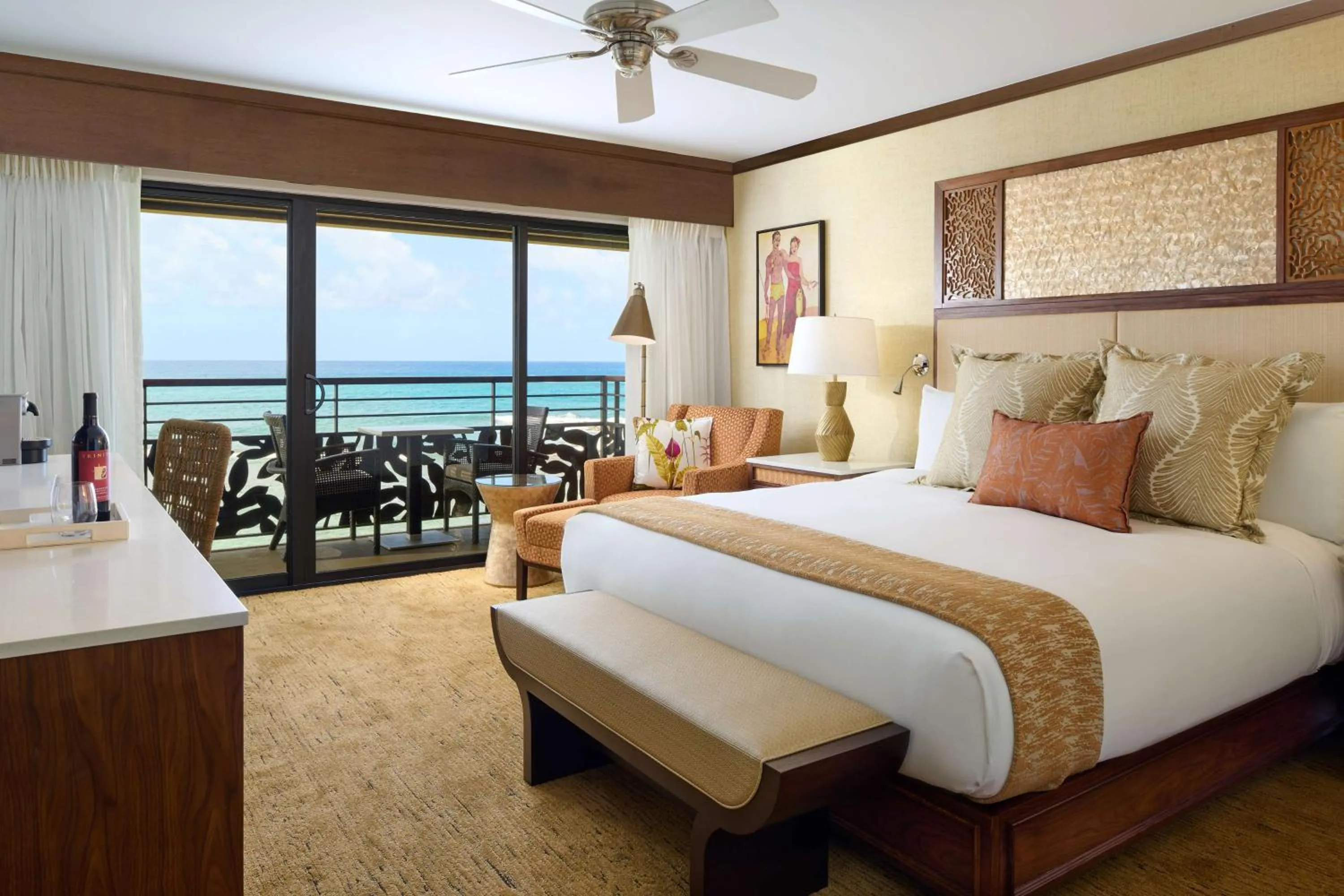 Ocean Front King Room in Koa Kea Resort on Poipu Beach