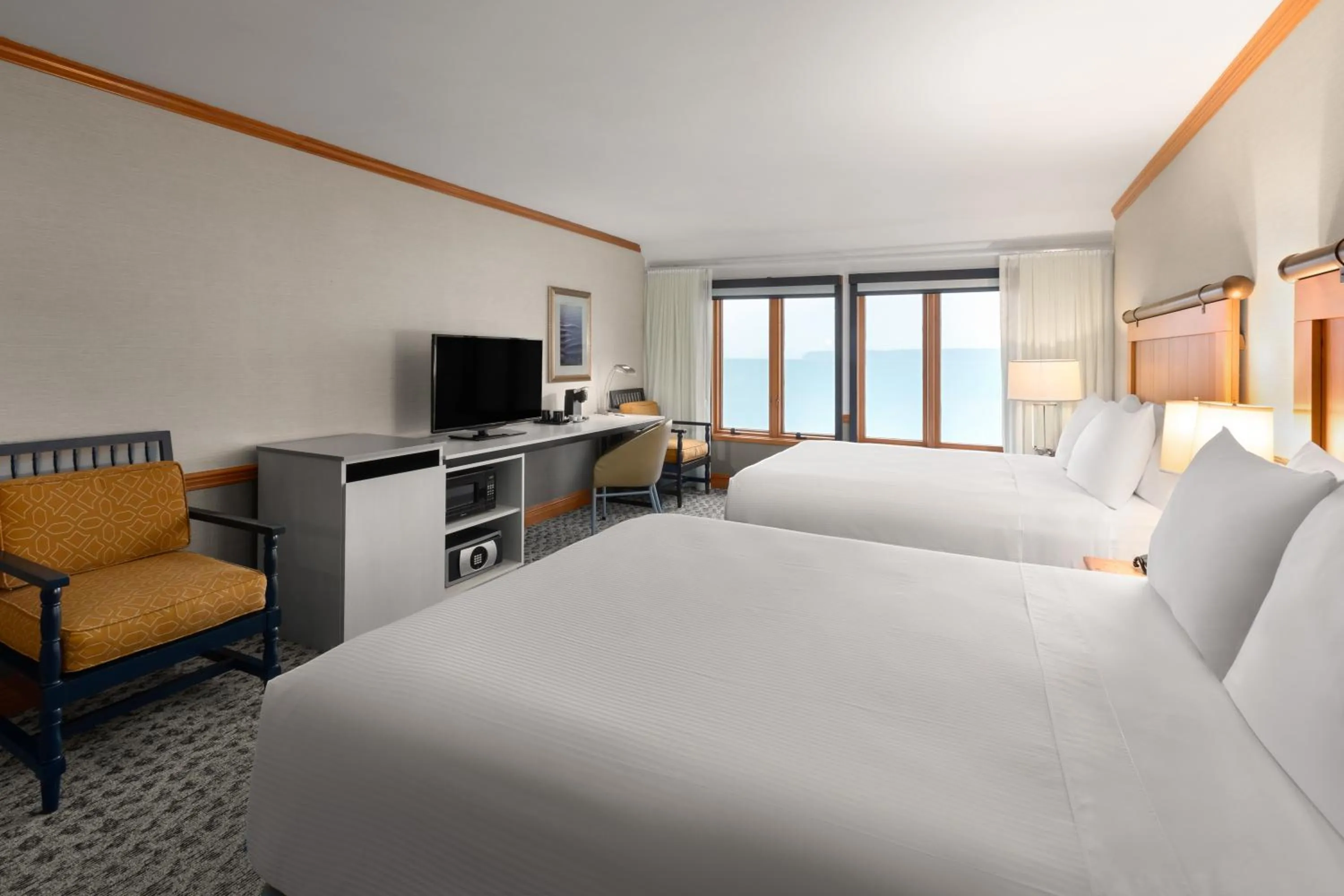 Queen Room with Two Queen Beds and Water View - Non-Smoking in Semiahmoo Resort Golf & Spa, Trademark Collection by Wyndham