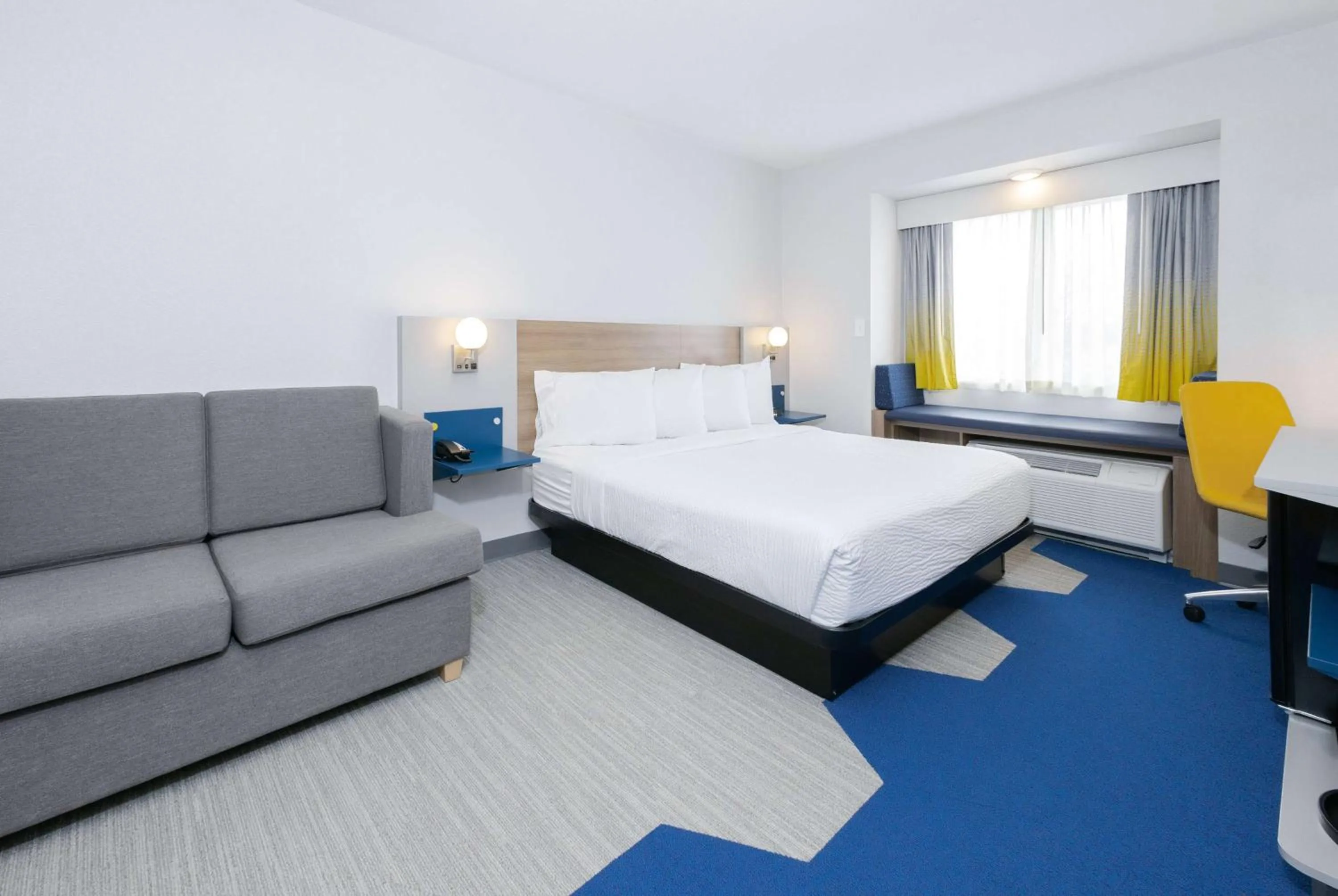 King Suite with Roll-In Shower - Mobility/Hearing Accessible/Non-Smoking in Microtel Inn & Suites by Wyndham Olean