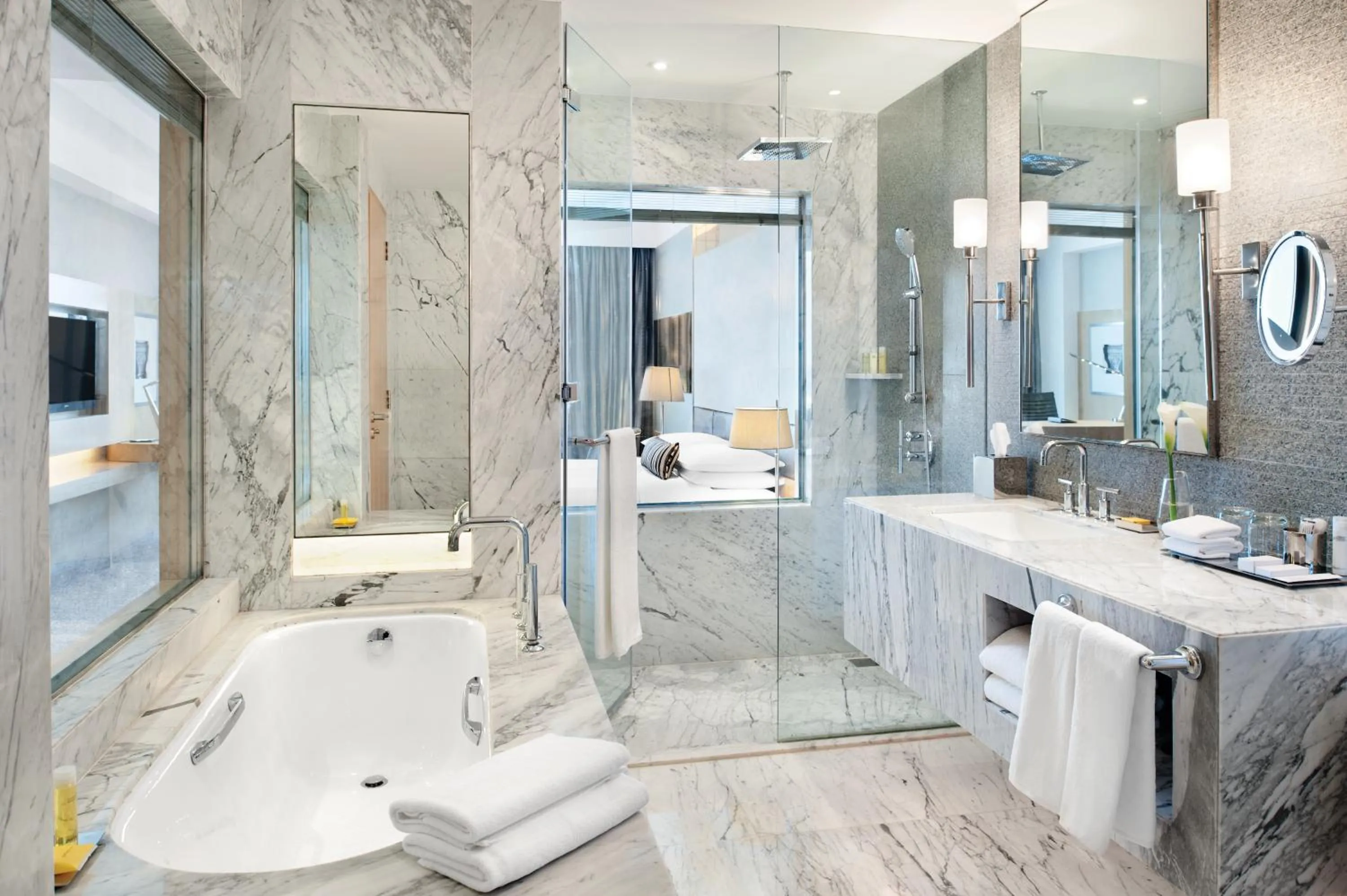 King Room - Club Access with 15% Discount on Food & Soft Beverages, 15% Discount on Spa & Confirmed late check out till 14:00 Hrs in Hyatt Regency Gurgaon