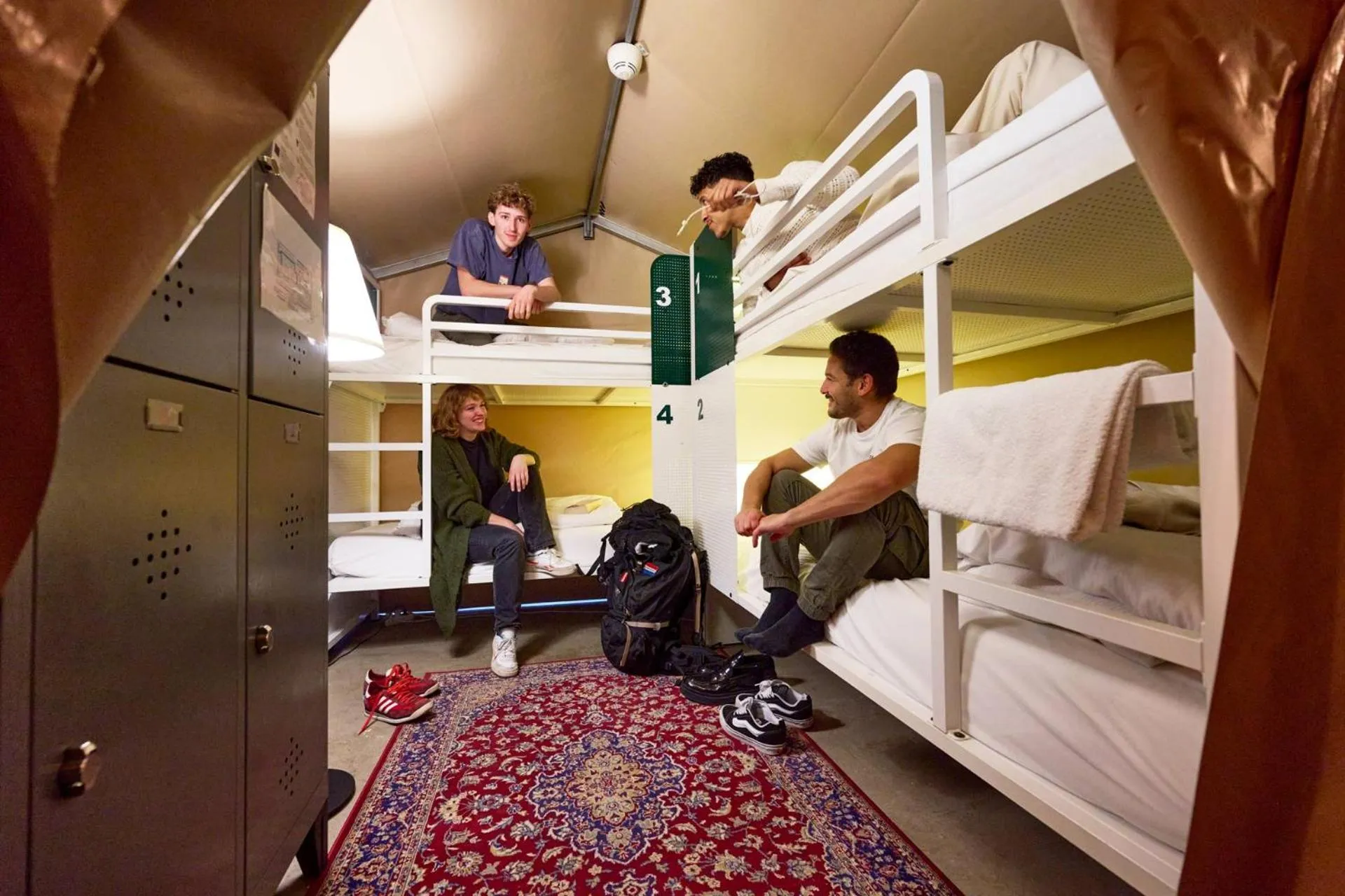 Private 4-Bed Tent in Urban Camper Hostel & Bar