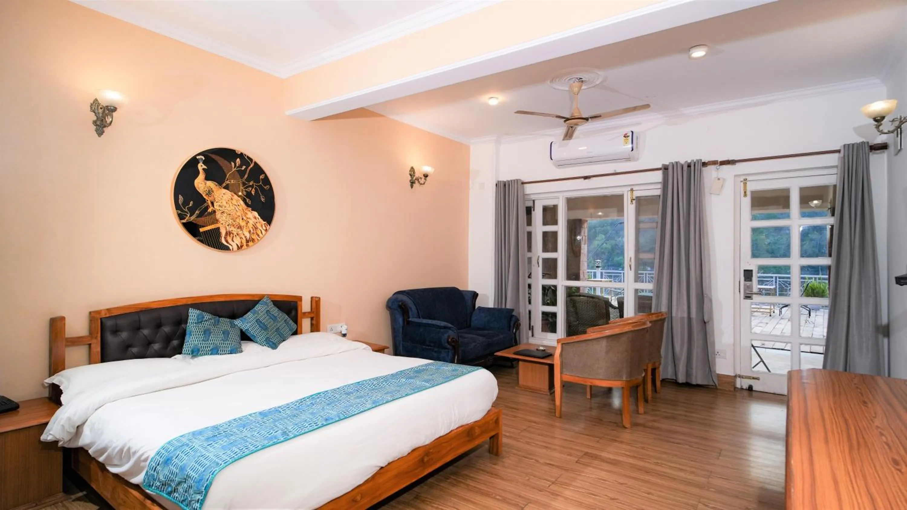 Lake Facing AC Deluxe Room on Ground Floor in Neelesh Inn- A Luxury Lake View Hotel- 20 kms from Nainital