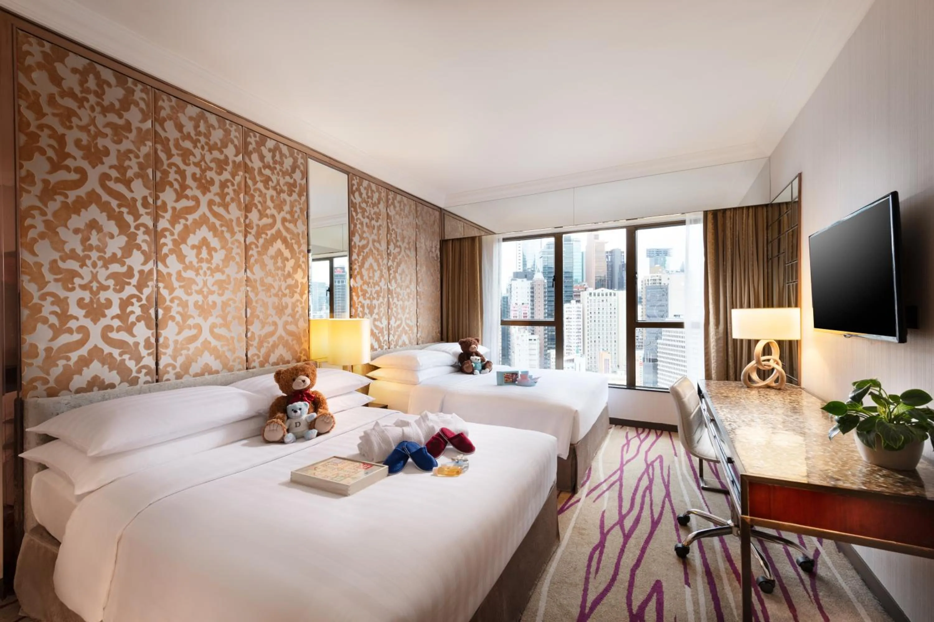 Fantastic 4 Family - Deluxe Family Quadruple Room with 2 Queen Beds in Dorsett Wanchai, Hong Kong