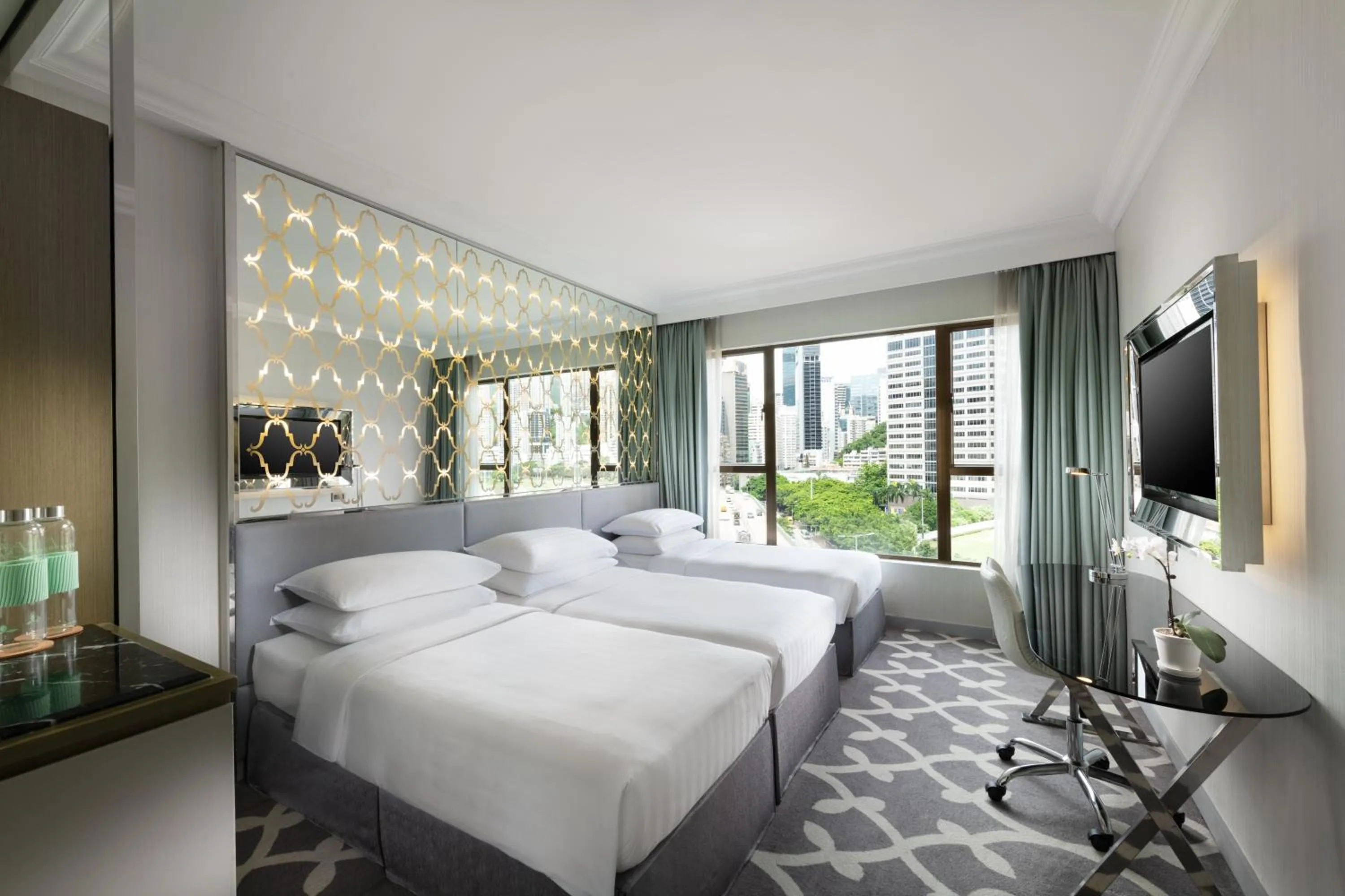 Deluxe Triple Room with City View in Dorsett Wanchai, Hong Kong