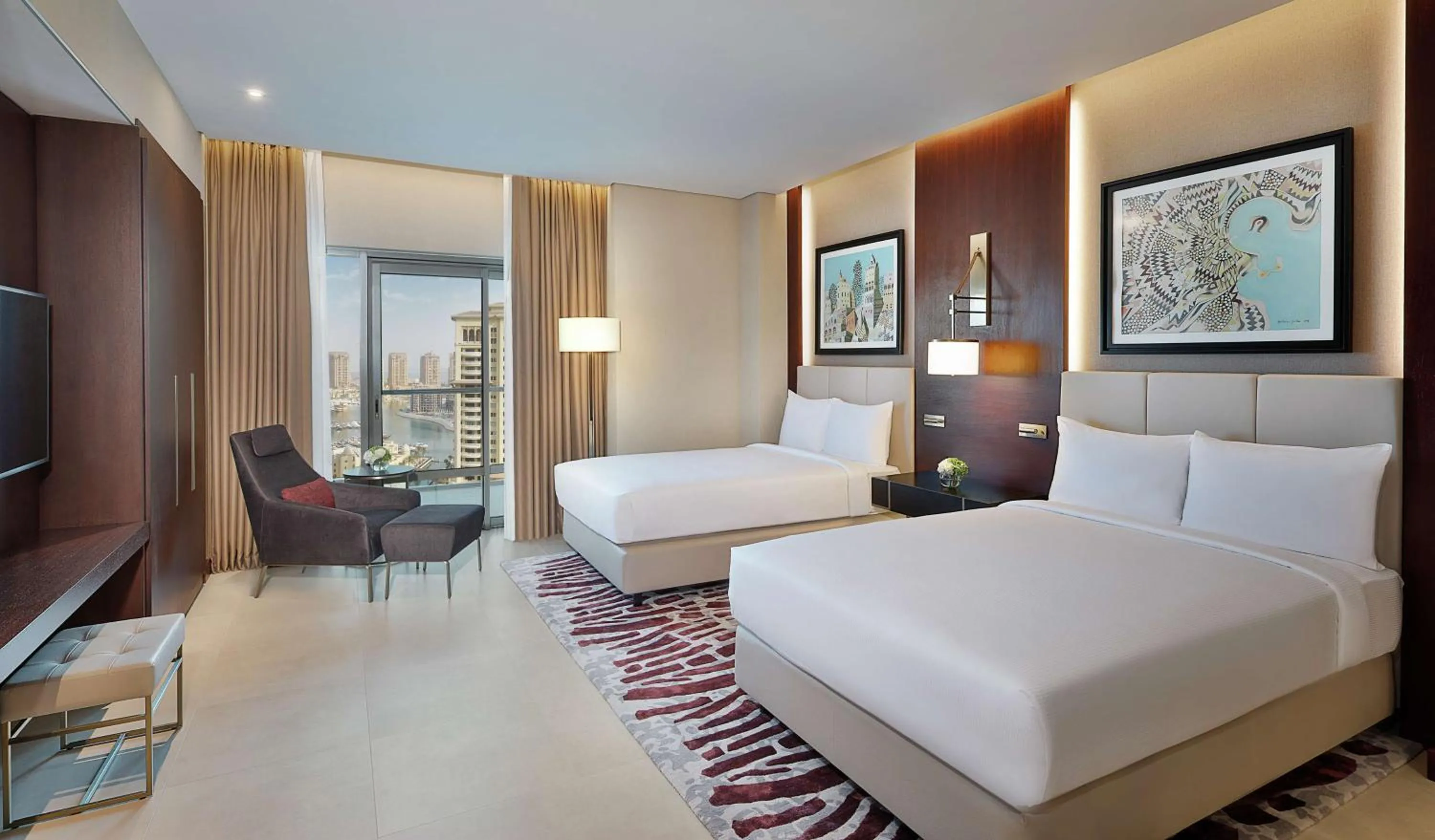 Deluxe Two-Bedroom Suite in Hilton Doha The Pearl