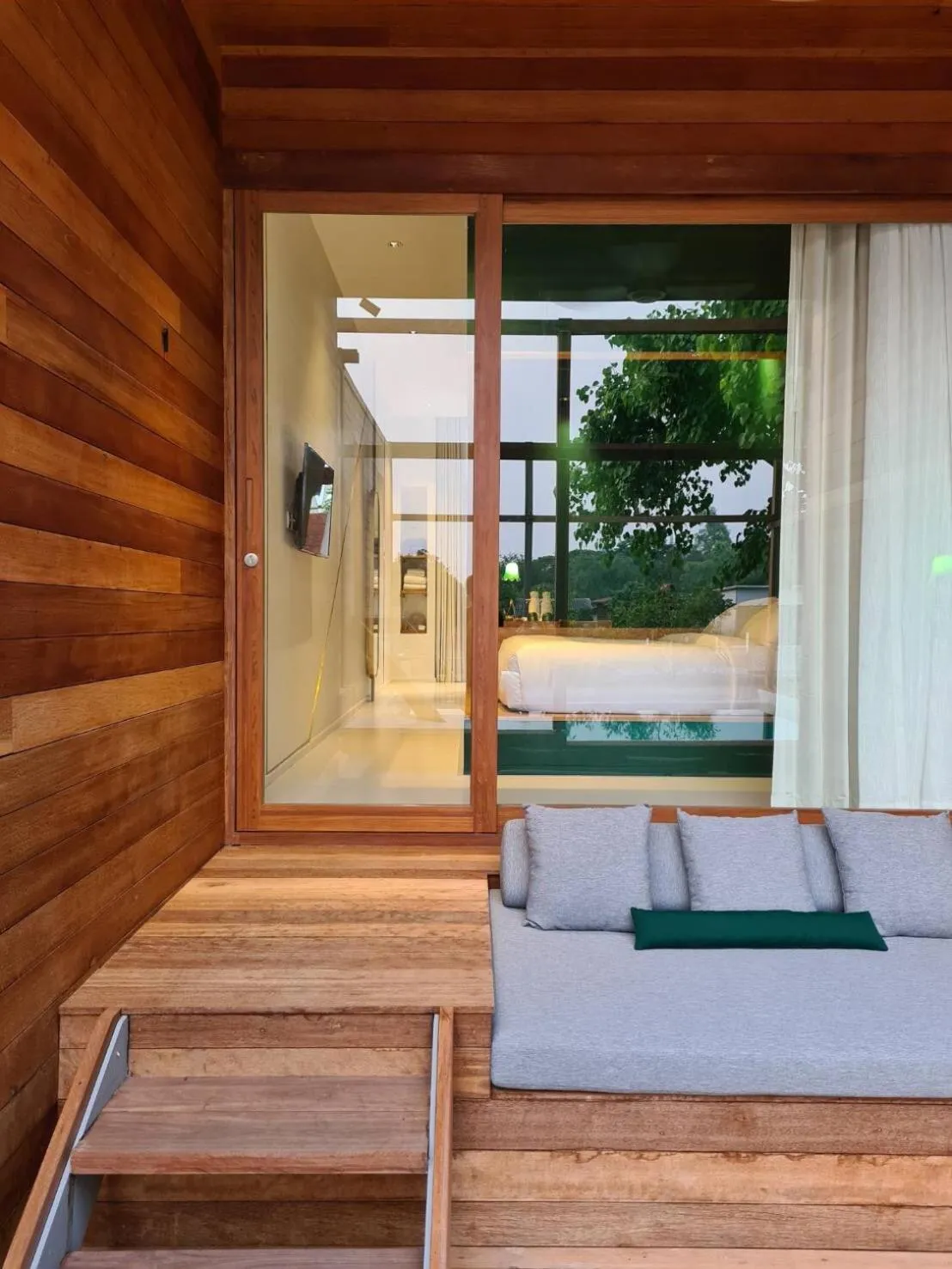 Deluxe Double Room with Pool View and River View  in Baan Pomphet