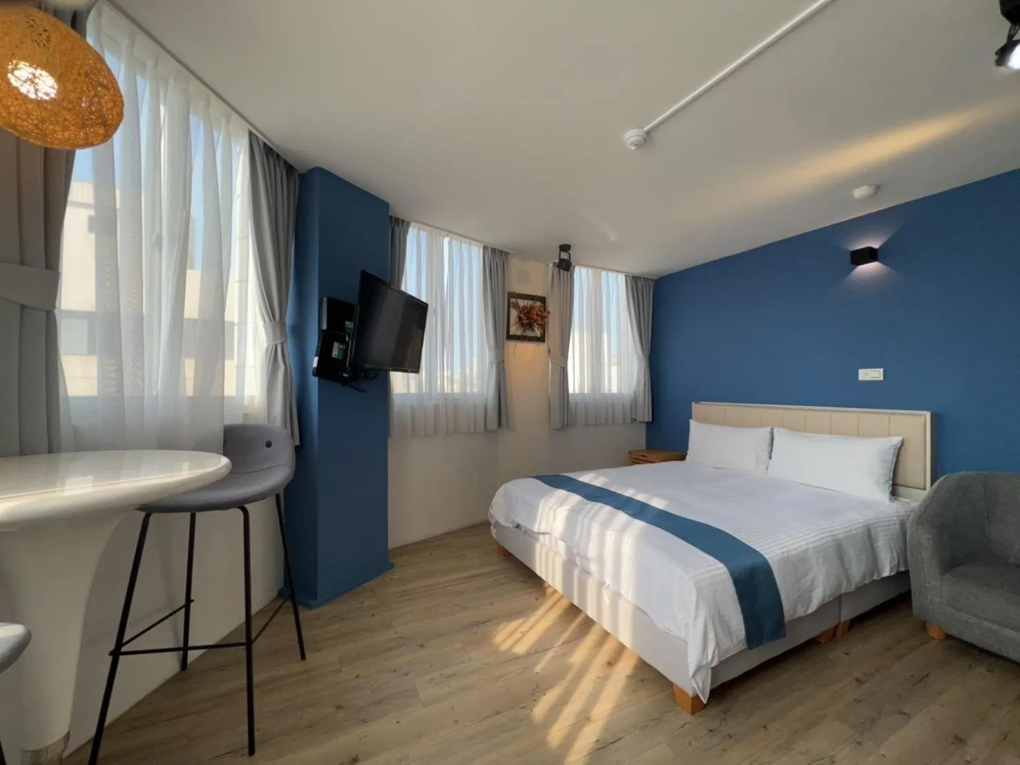 Deluxe Double Room in 沐藍輕旅 Mulan Light Inn I 海安路住宿