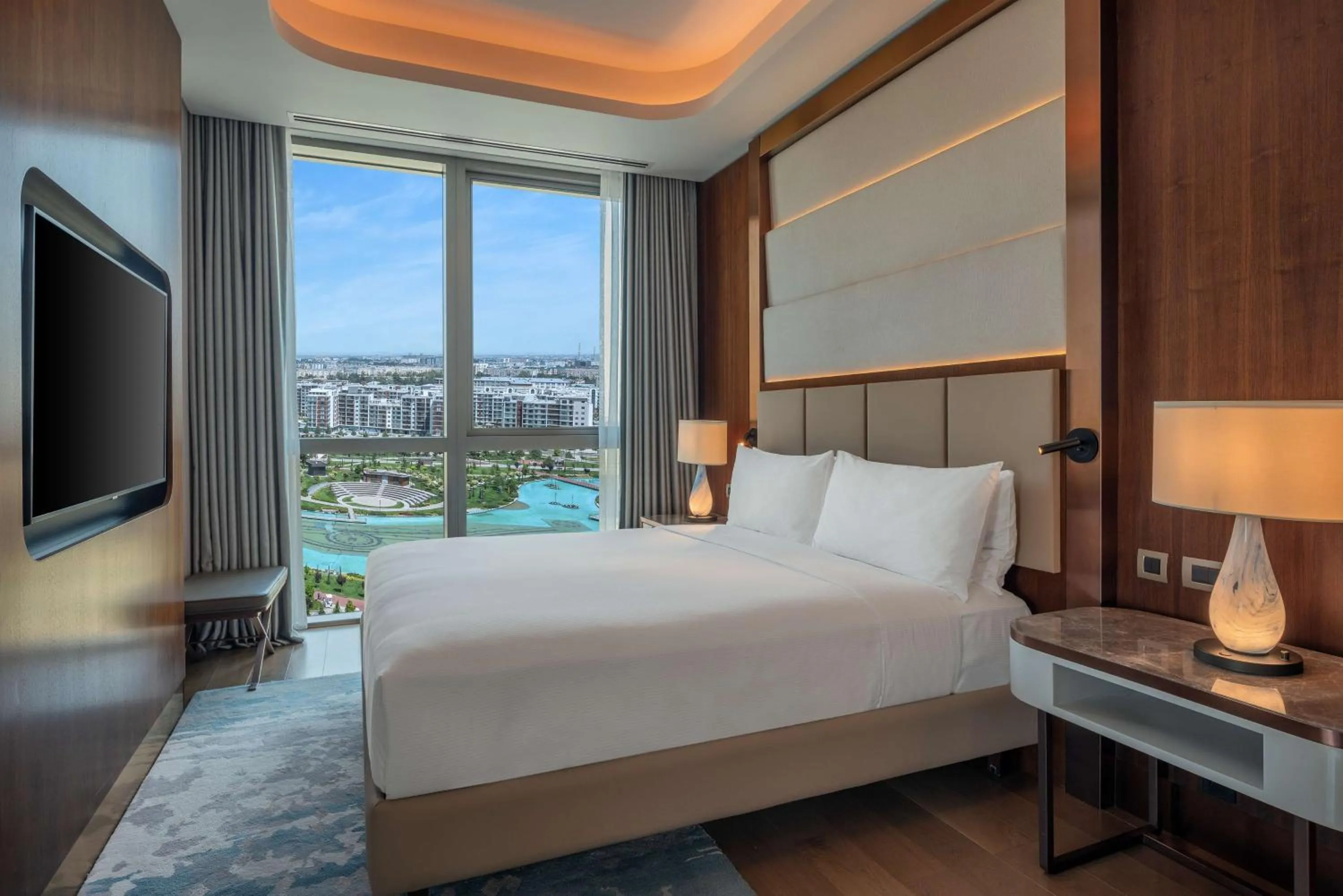 One-Bedroom Corner King Suite with Park View - single occupancy in Hilton Tashkent City