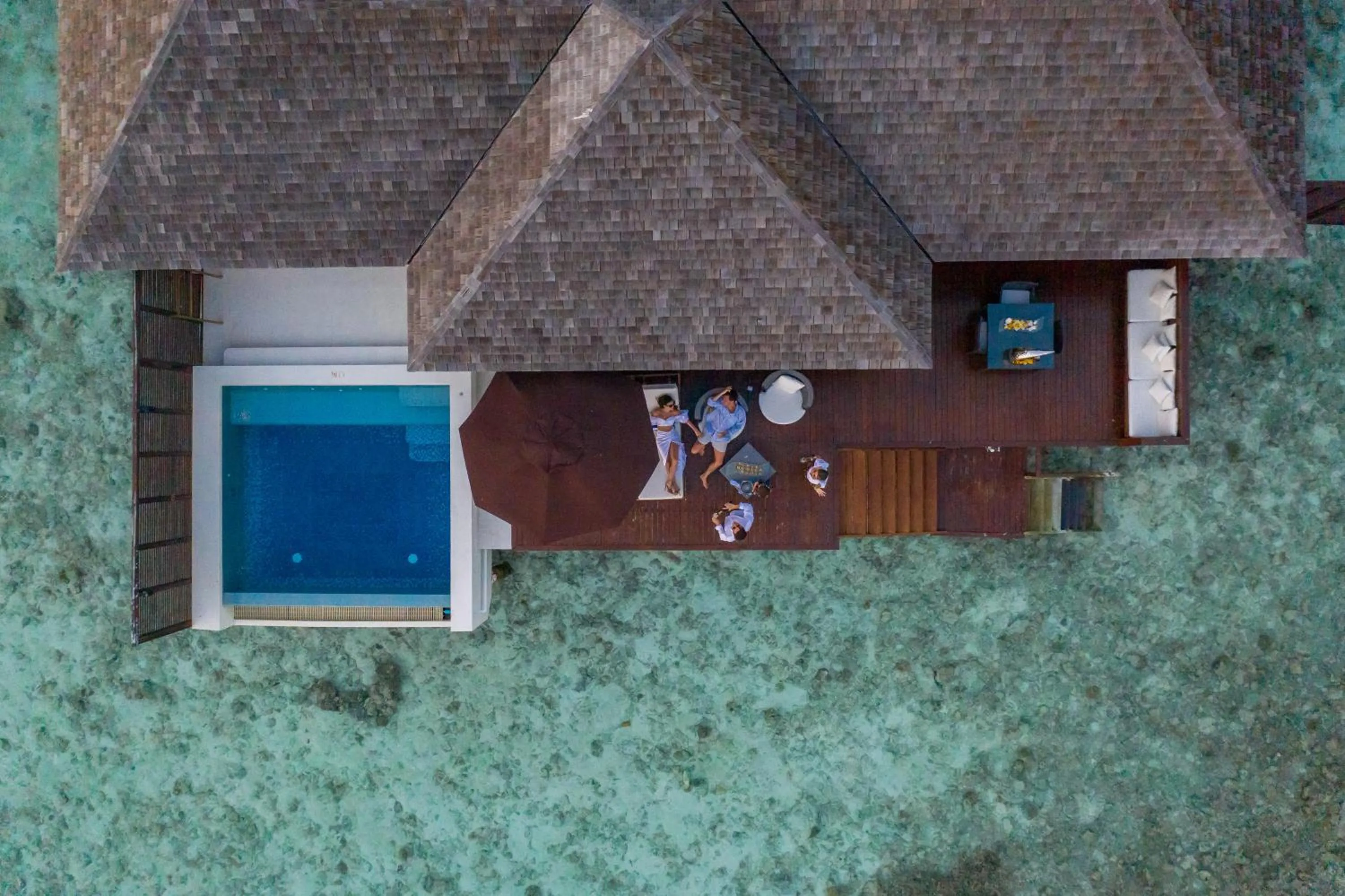 Sunset Water Suite with Private Pool in Lily Beach Resort and Spa - All Inclusive