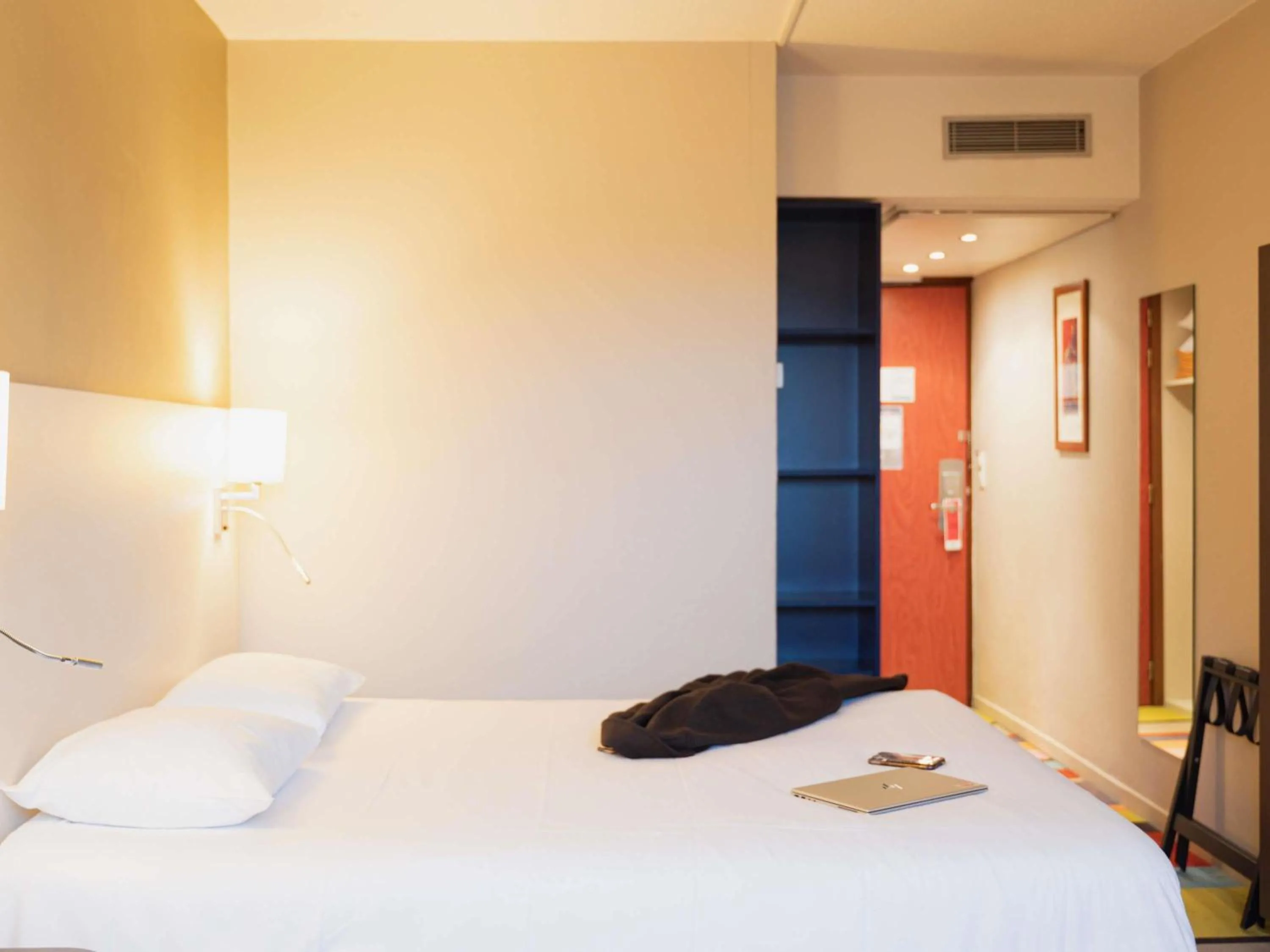 Family Room with One Double Bed and Sofa Bed - single occupancy in ibis Styles Lyon Sud Vienne