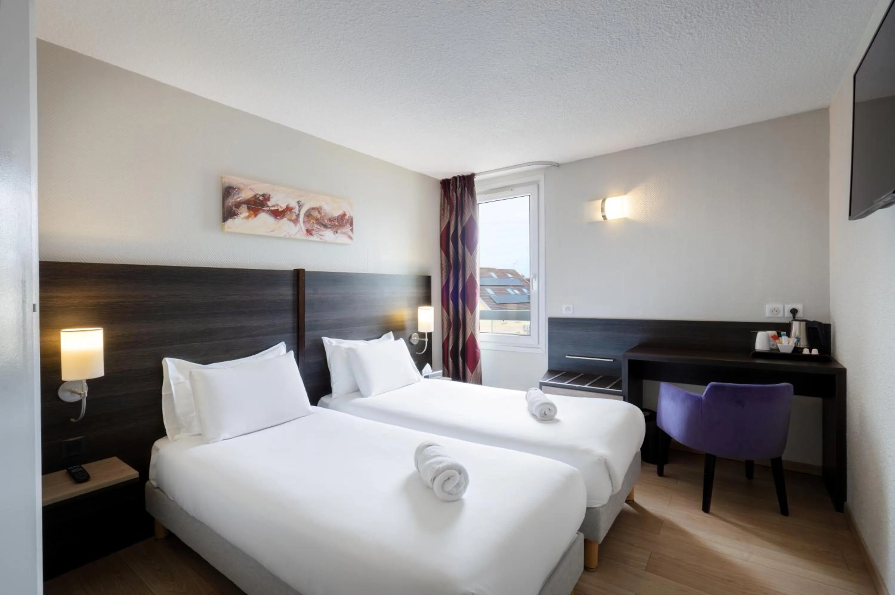 Twin Room in Kyriad Belfort Centre Gare