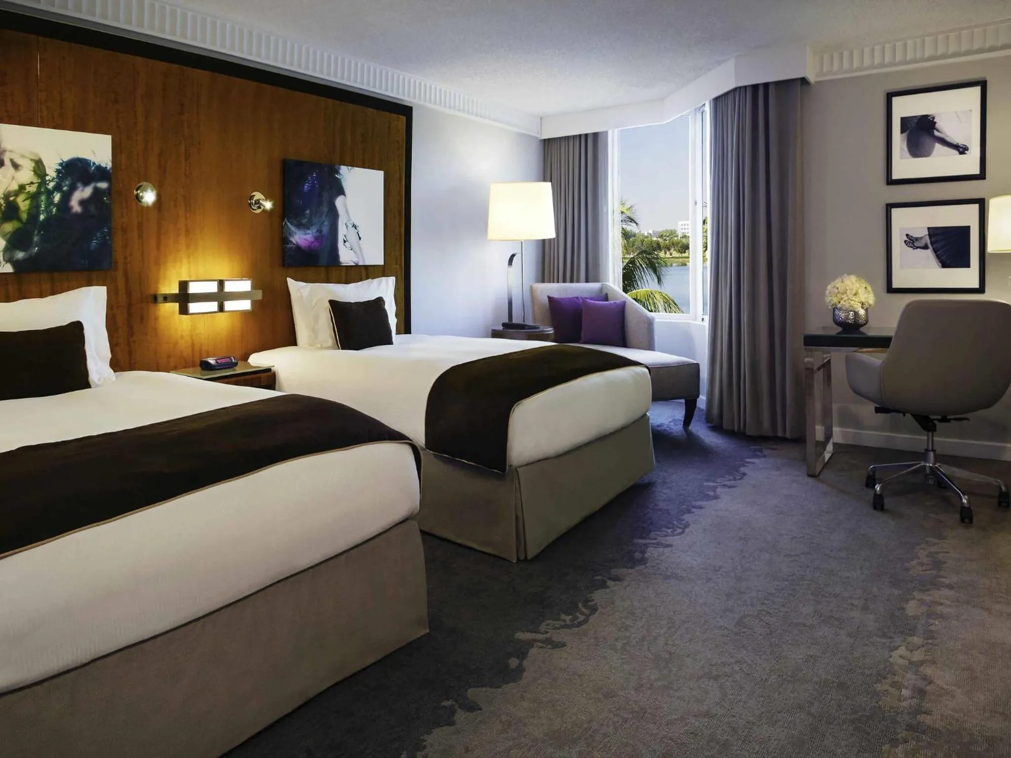 Superior Double Room with Two Double Beds with City View in Pullman Miami Airport