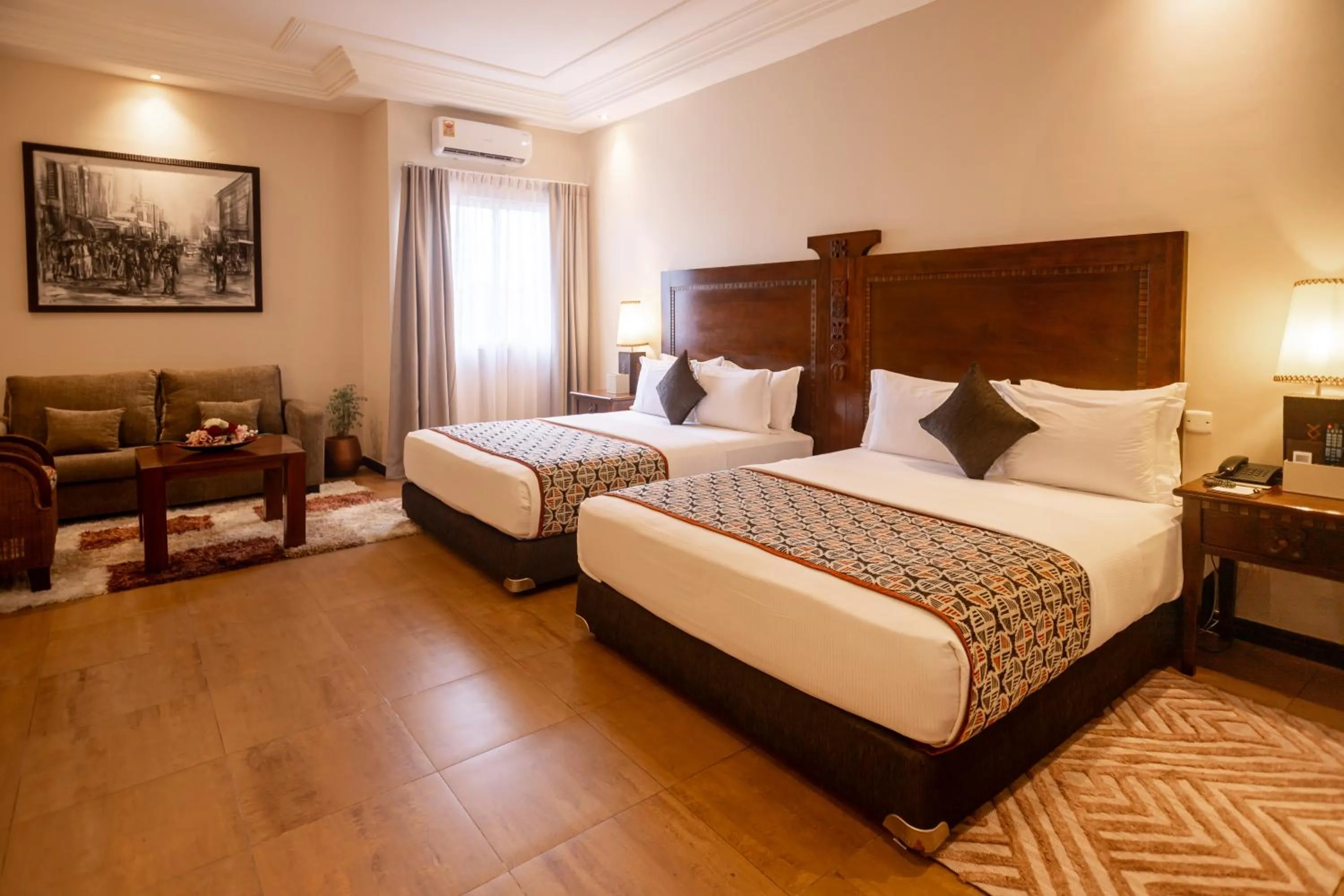 Deluxe Queen Room with Two Queen Beds in The African Regent Hotel