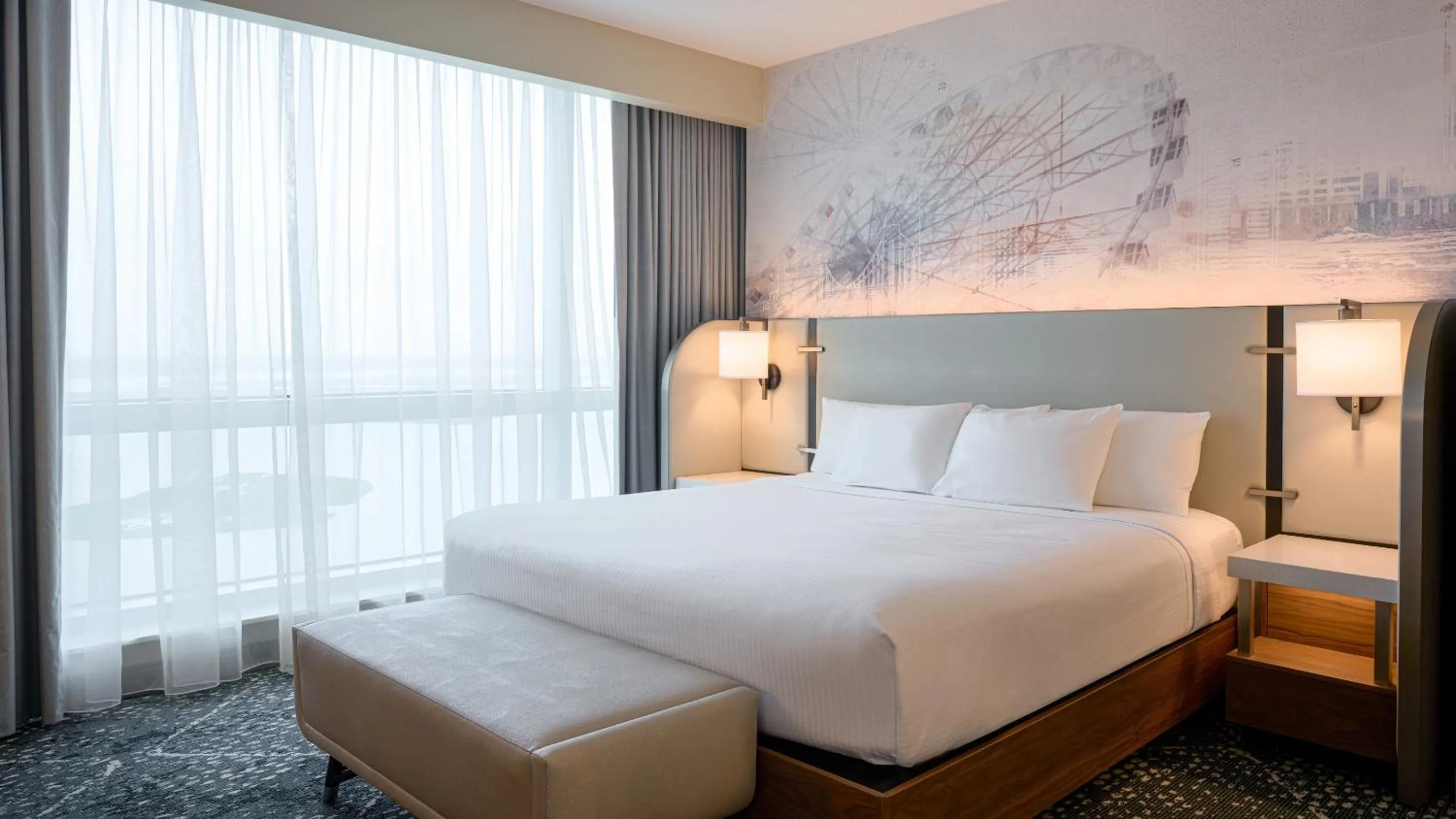 New Renovated Waterfront Tower East Suite King Non-Smoking in Harrah's Resort Atlantic City, A Caesars Destination