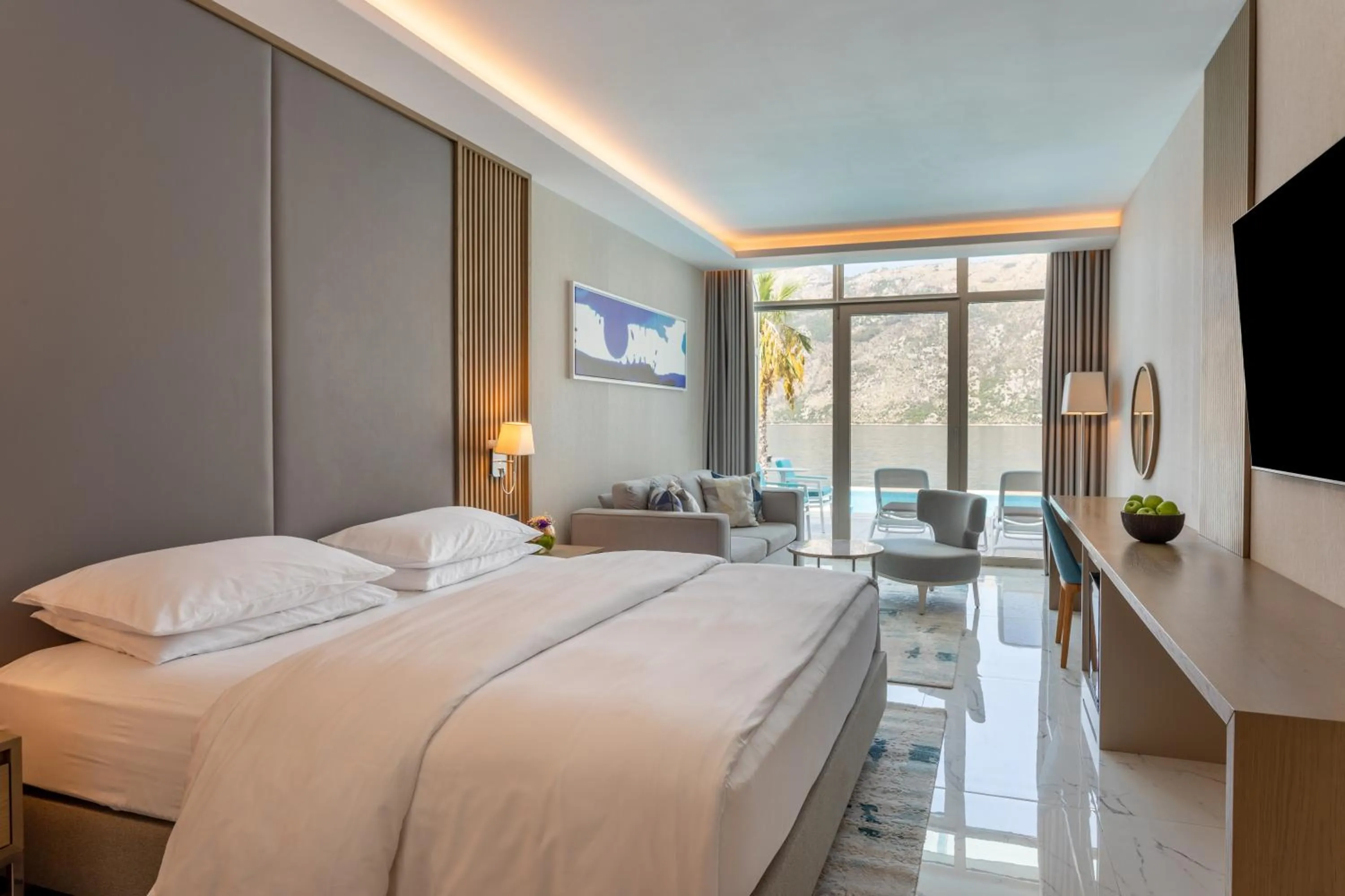 Premium King Room with One King Bed, Pool and Sea View in Hyatt Regency Kotor Bay Resort