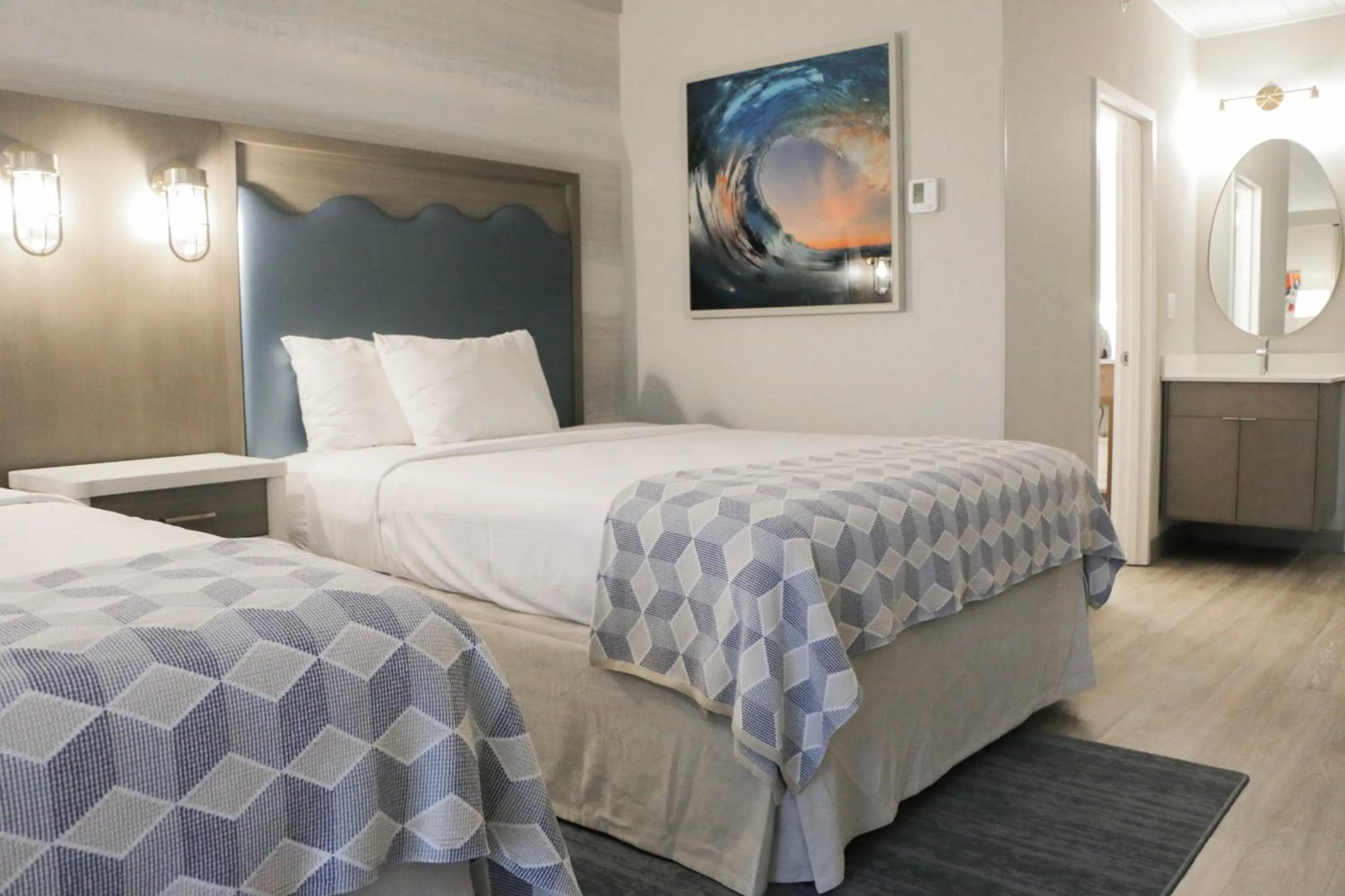 Deluxe Queen Room with Two Queen Beds - Non-Smoking in Howard Johnson by Wyndham Middletown Newport Area