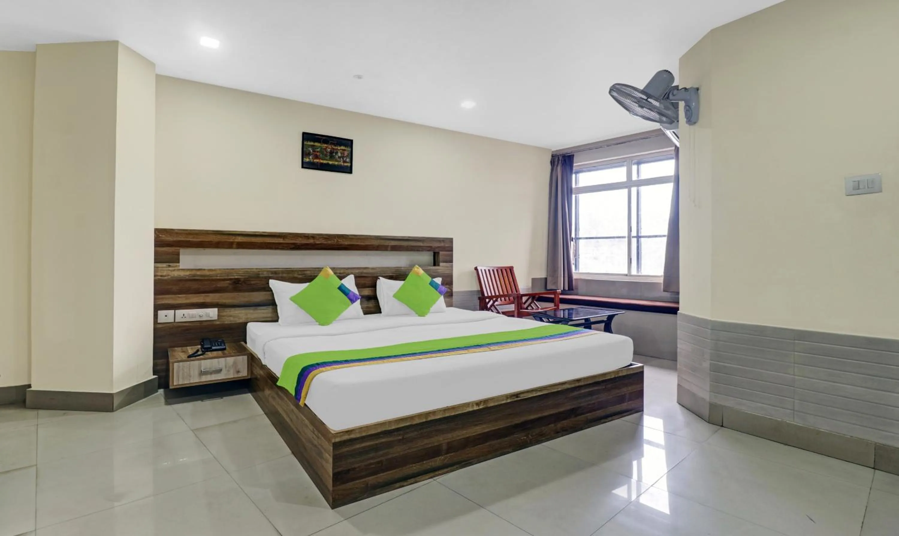 Deluxe Double Room - single occupancy in Treebo Darwesh Residency - 500m from Railway Station