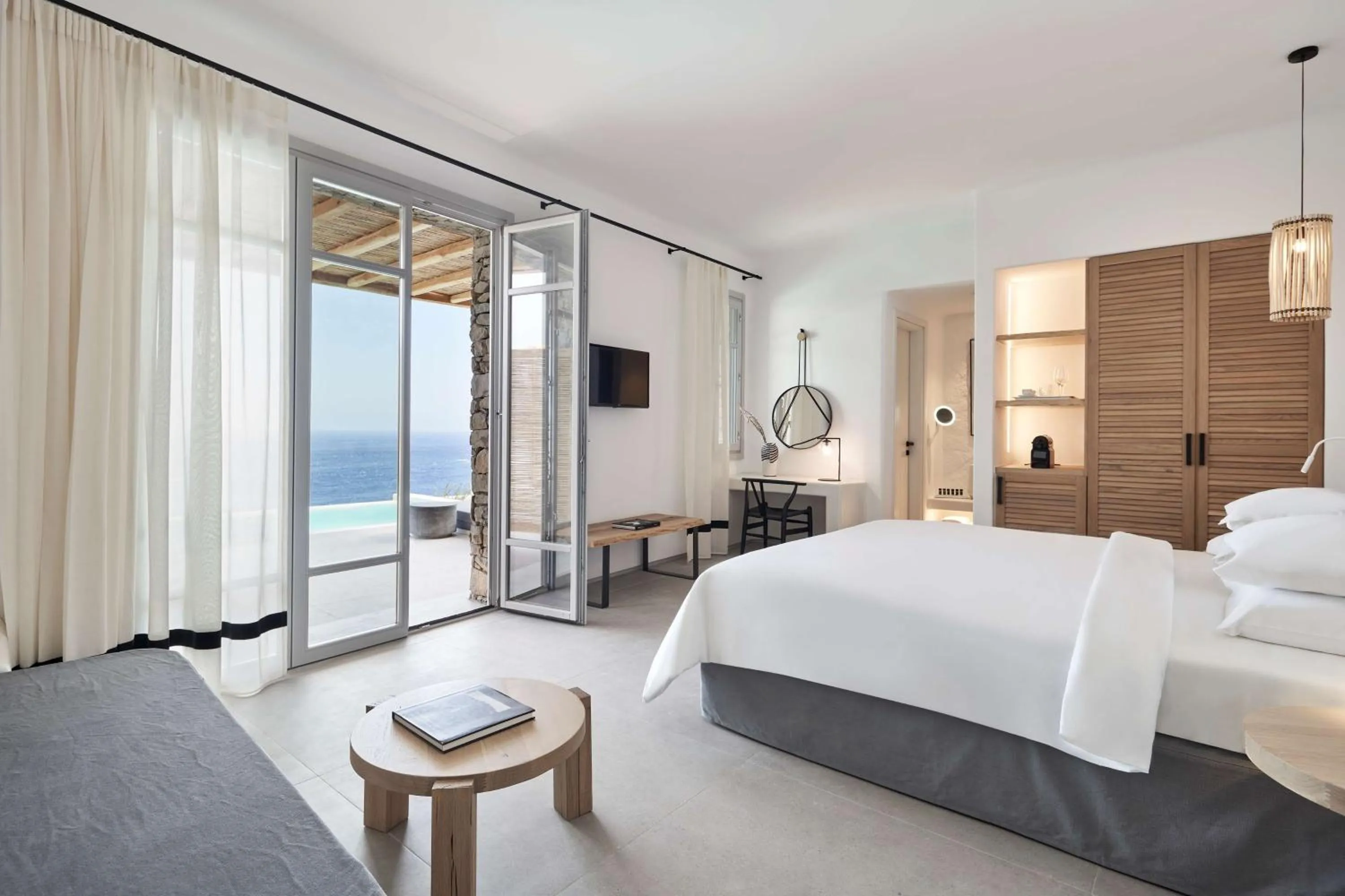 Deluxe Suite with Private Pool – Sea View in Radisson Blu Euphoria Resort, Mykonos