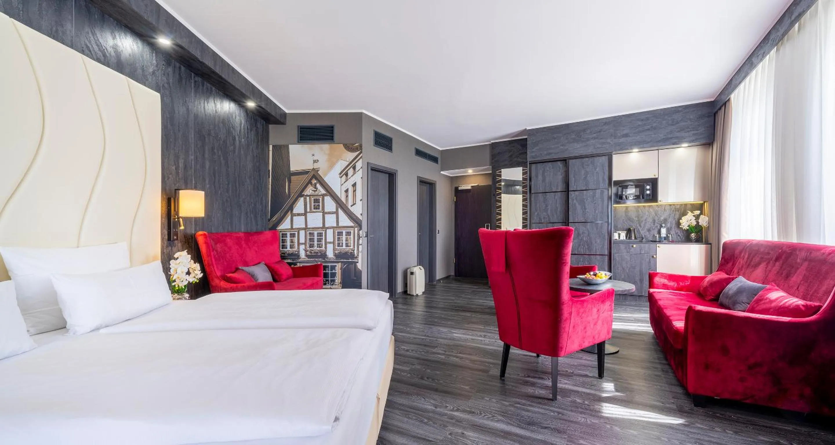 Junior Suite on Lake Side with Sofa Bed - single occupancy in PLAZA Premium Schwerin Sure Hotel Collection by Best Western