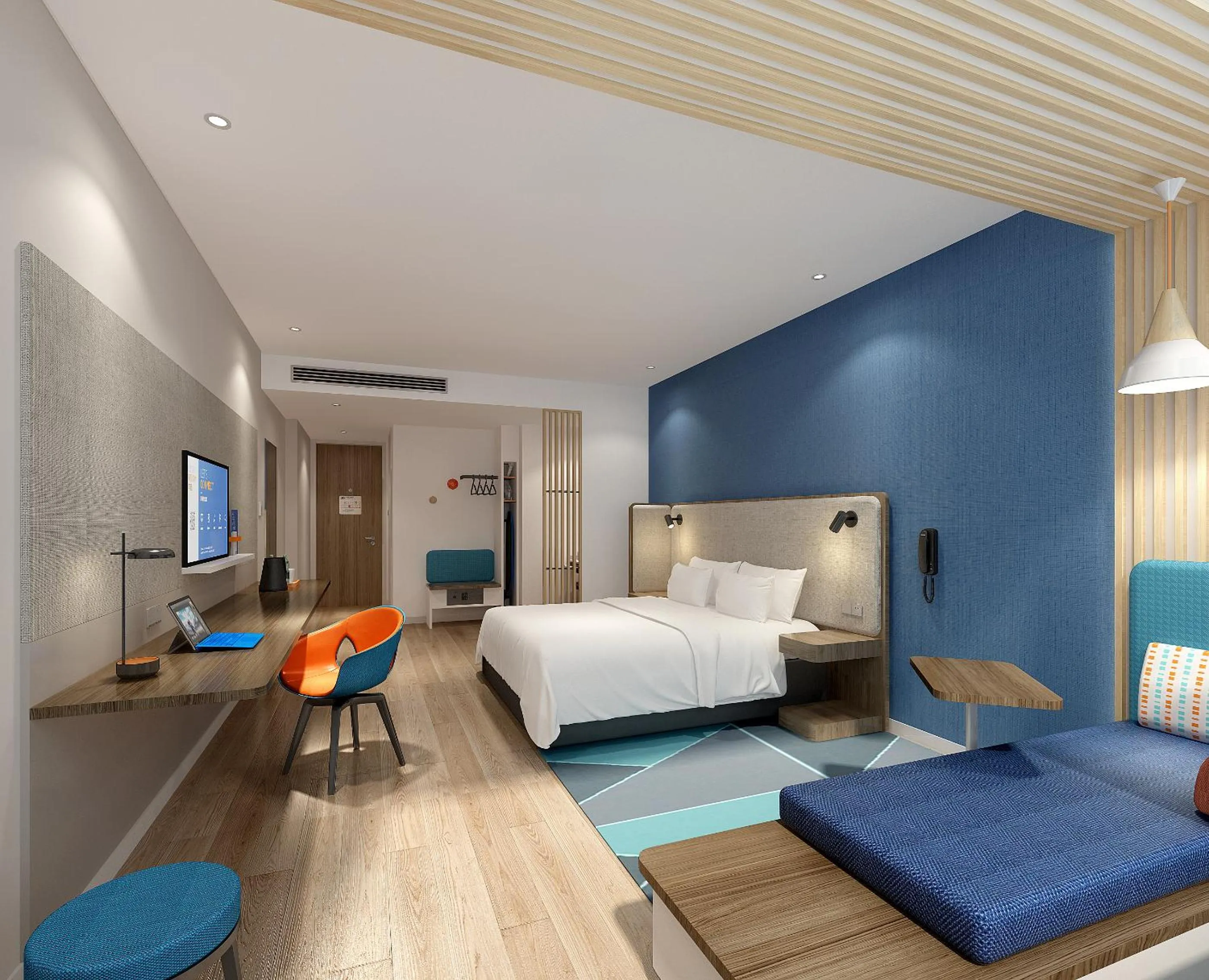 Standard King Room with Garden View in Holiday Inn Express Pinghu by IHG