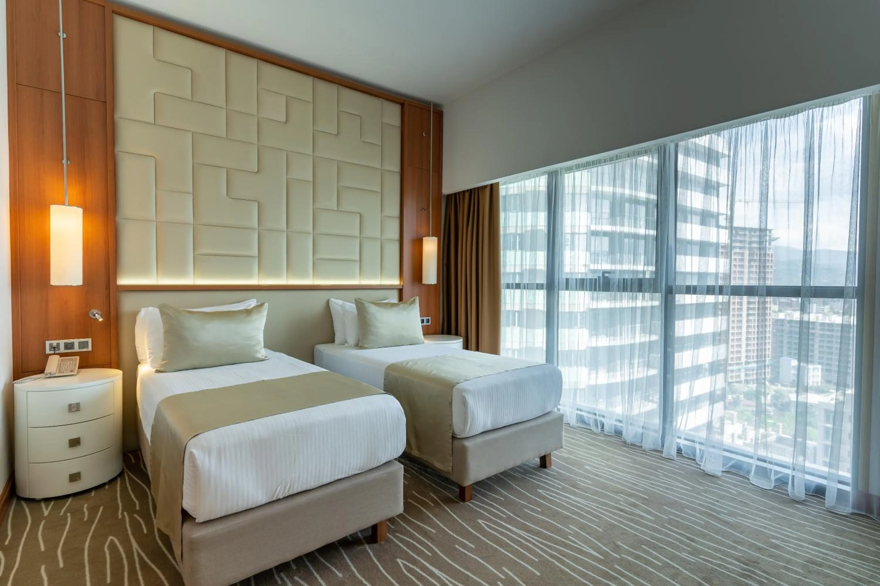 Twin Room with Mountain View in Grand Bellagio Batumi Convention & Casino Hotel