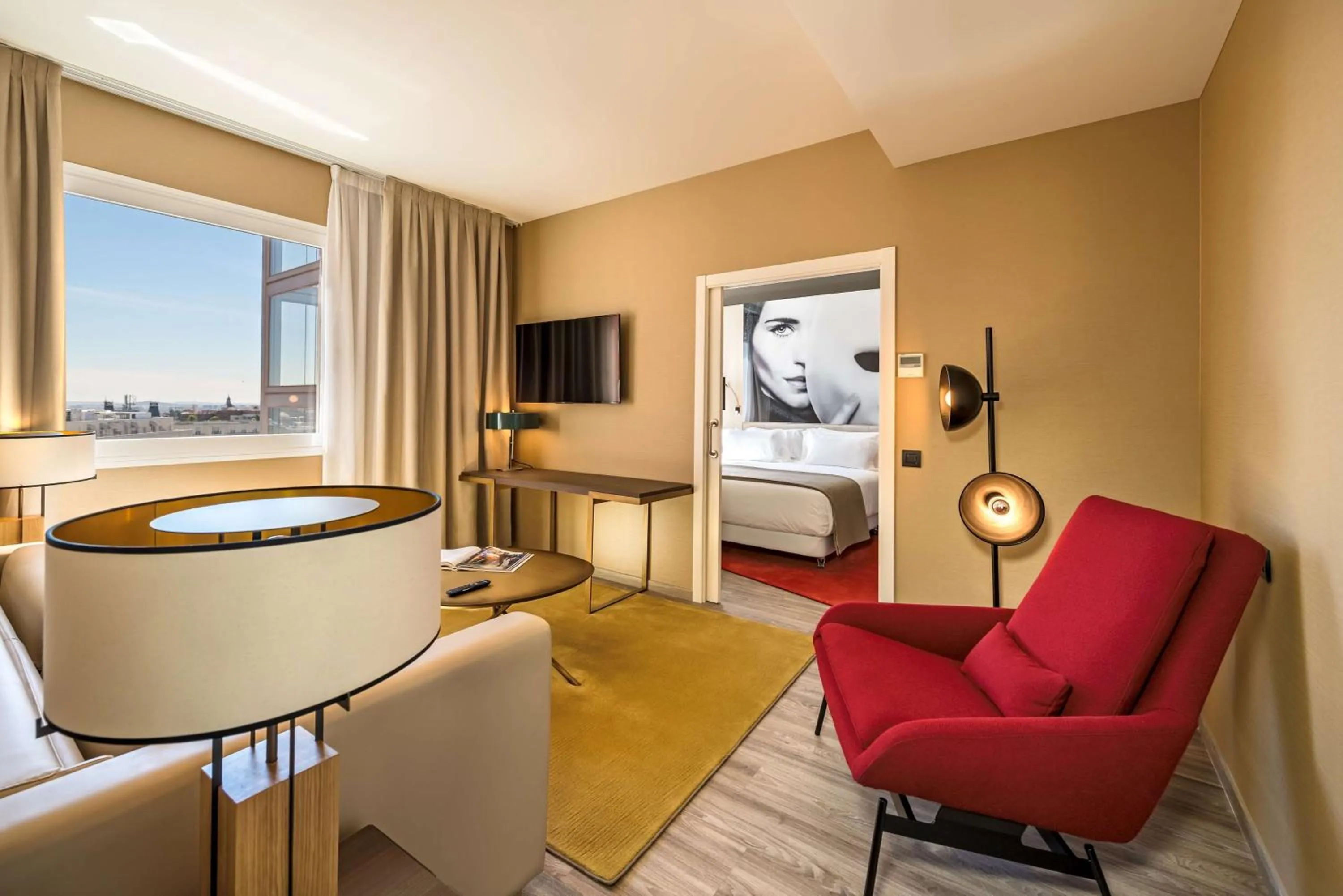 Junior Suite with Extra Bed (2 Adults + 1 Child) in NH Collection Madrid Suecia