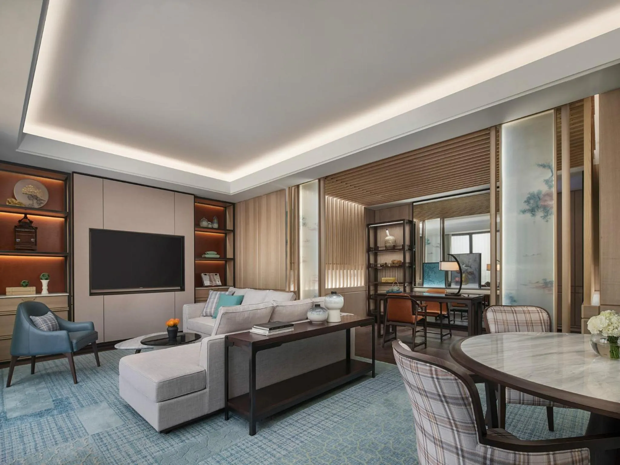 Executive Suite with Terrace and Lake View  in Park Hyatt Suzhou