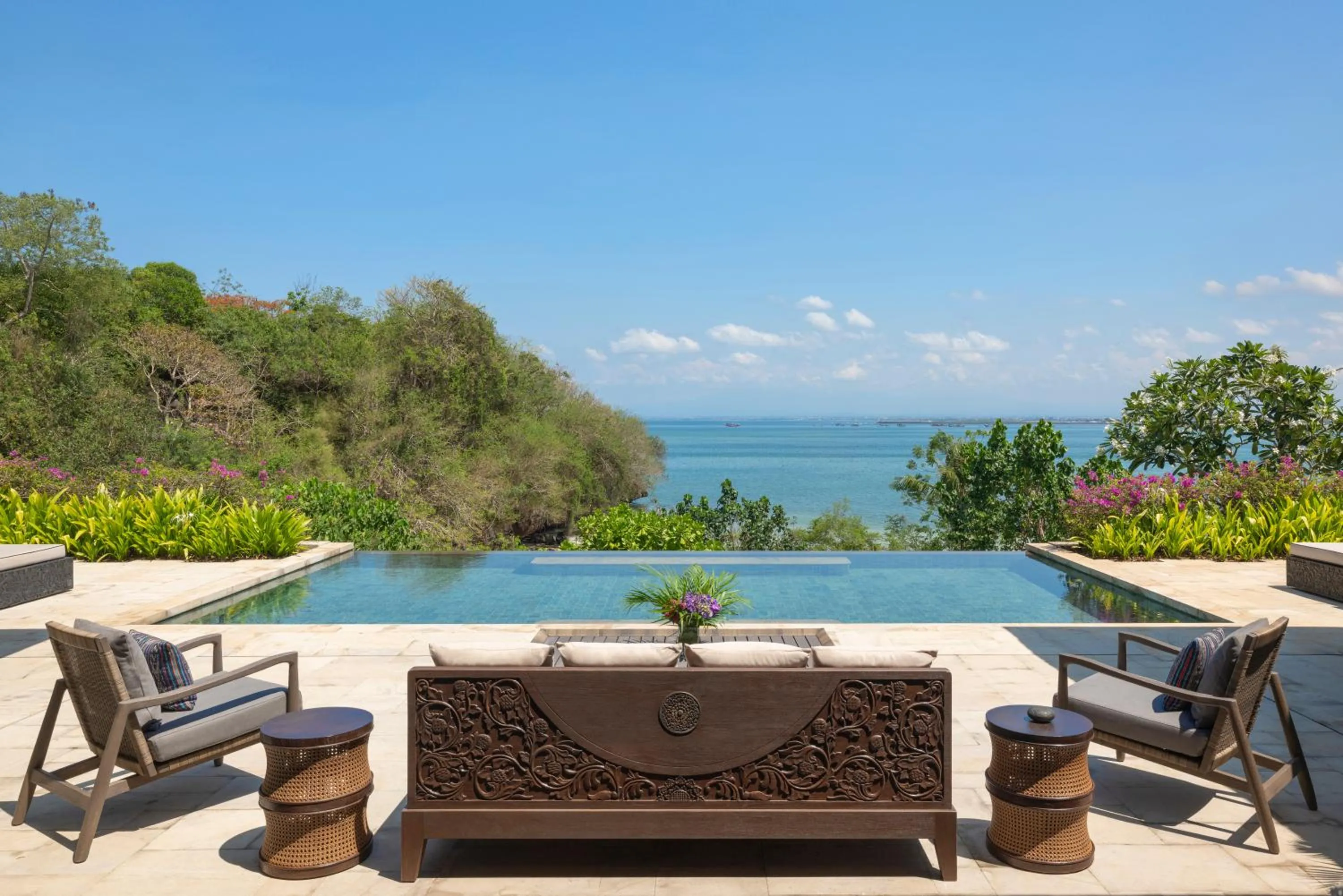 Ocean Front Four Bedroom Pool Villa with Free Resort Benefit and Complimentary Round-trip Airport Transfer in Raffles Bali