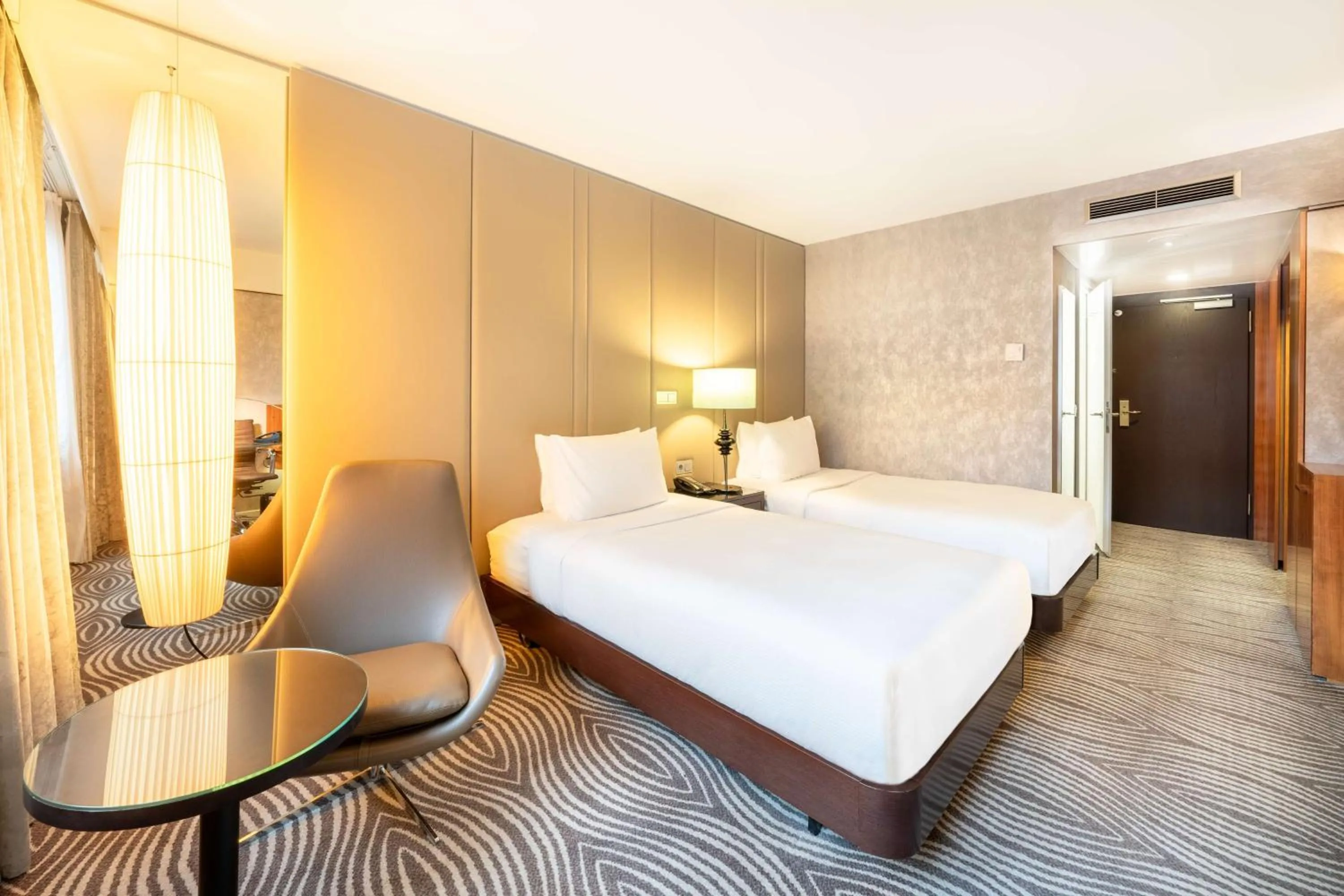 Twin Room with Courtyard View in Hilton Berlin