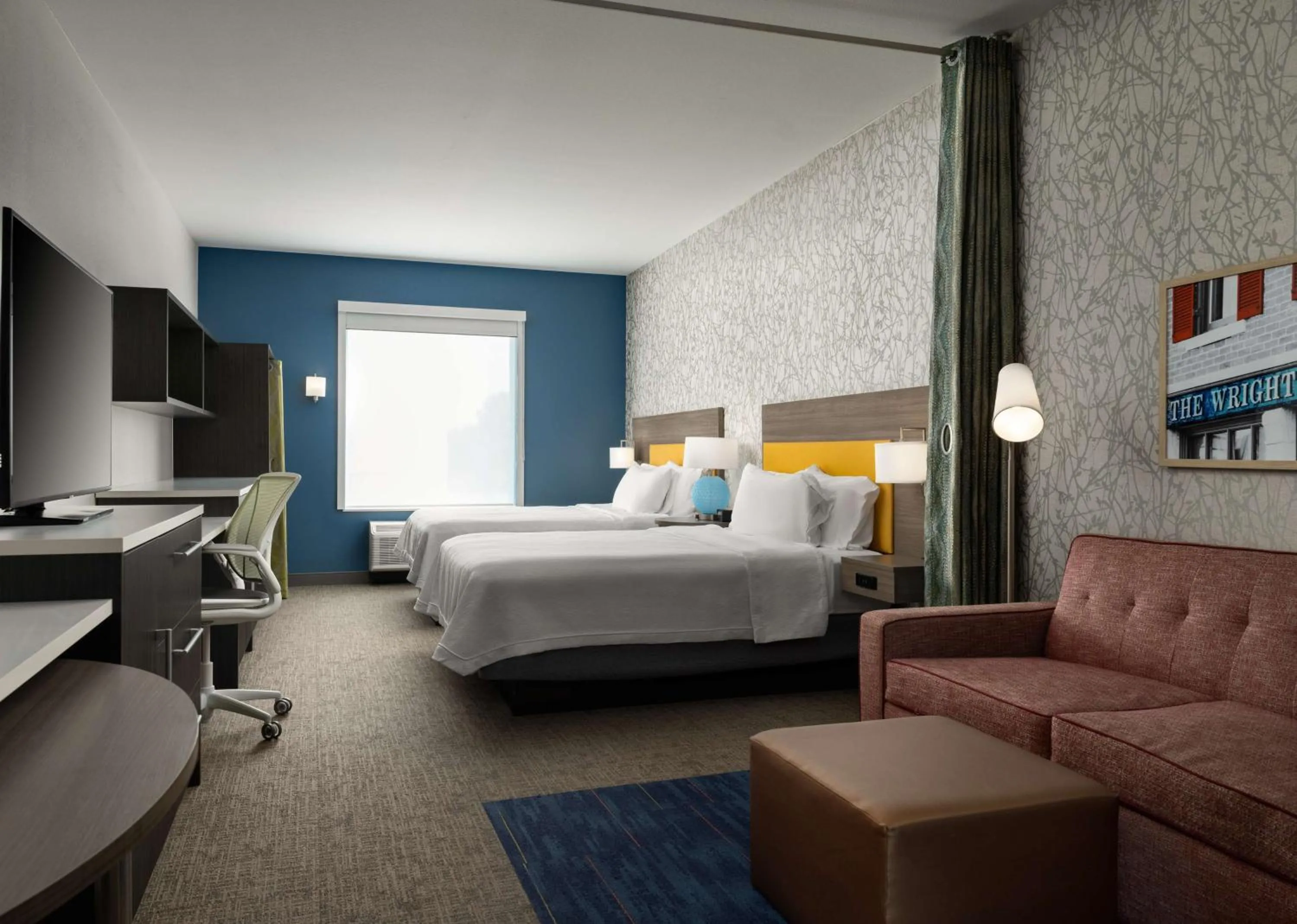 Queen Studio with Two Queen Beds - Non-Smoking in Home2 Suites Troy, OH