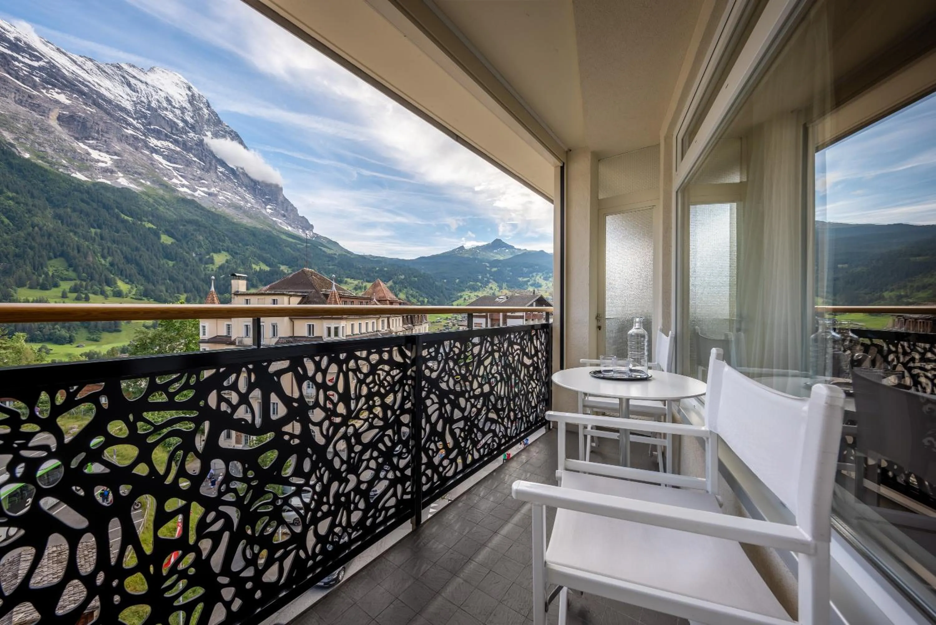 Superior Double Room Eiger View with balcony in Hotel Kreuz & Post Grindelwald
