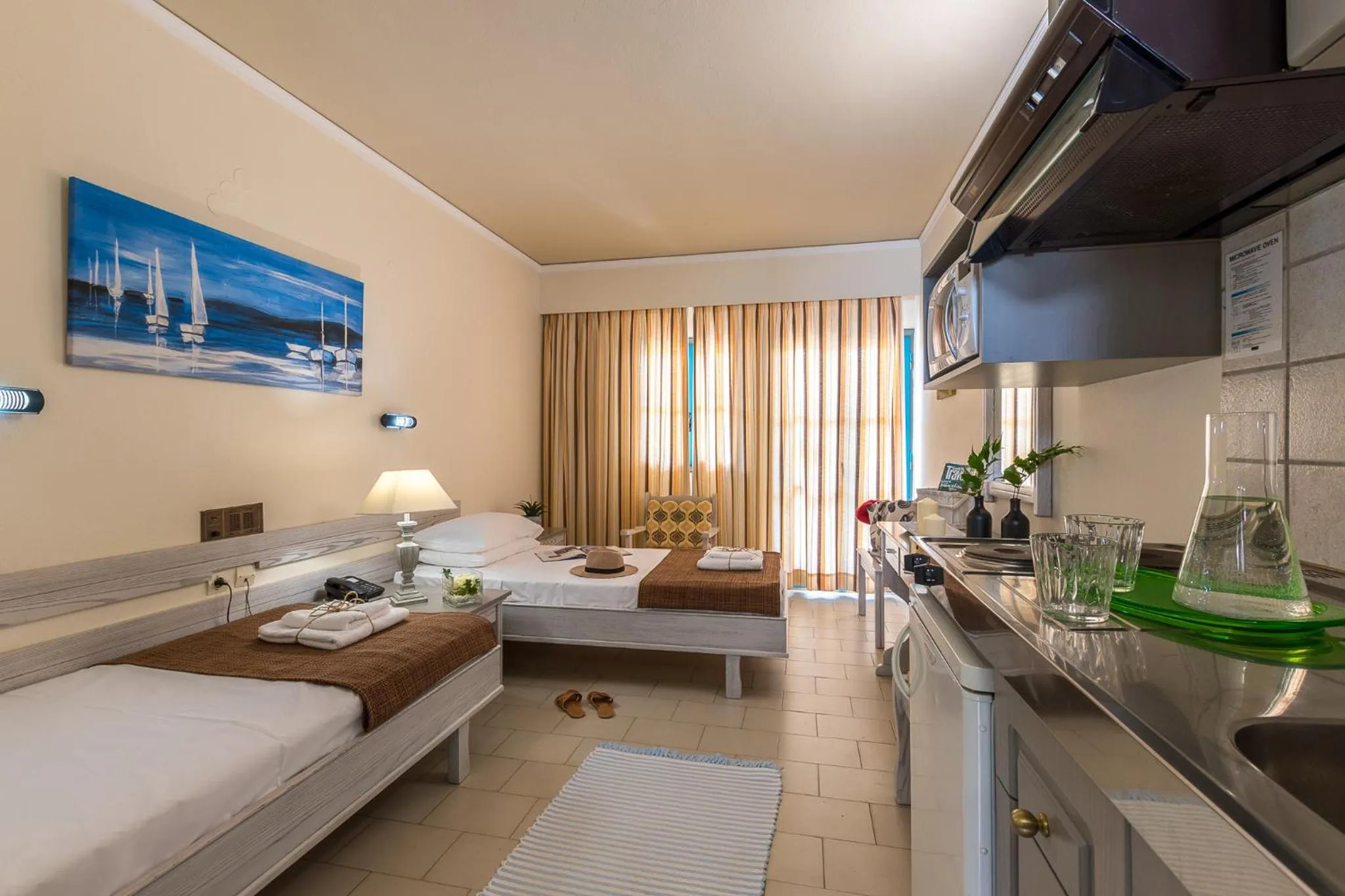 Superior Twin Studio with Pool View in Dedalos Hotel