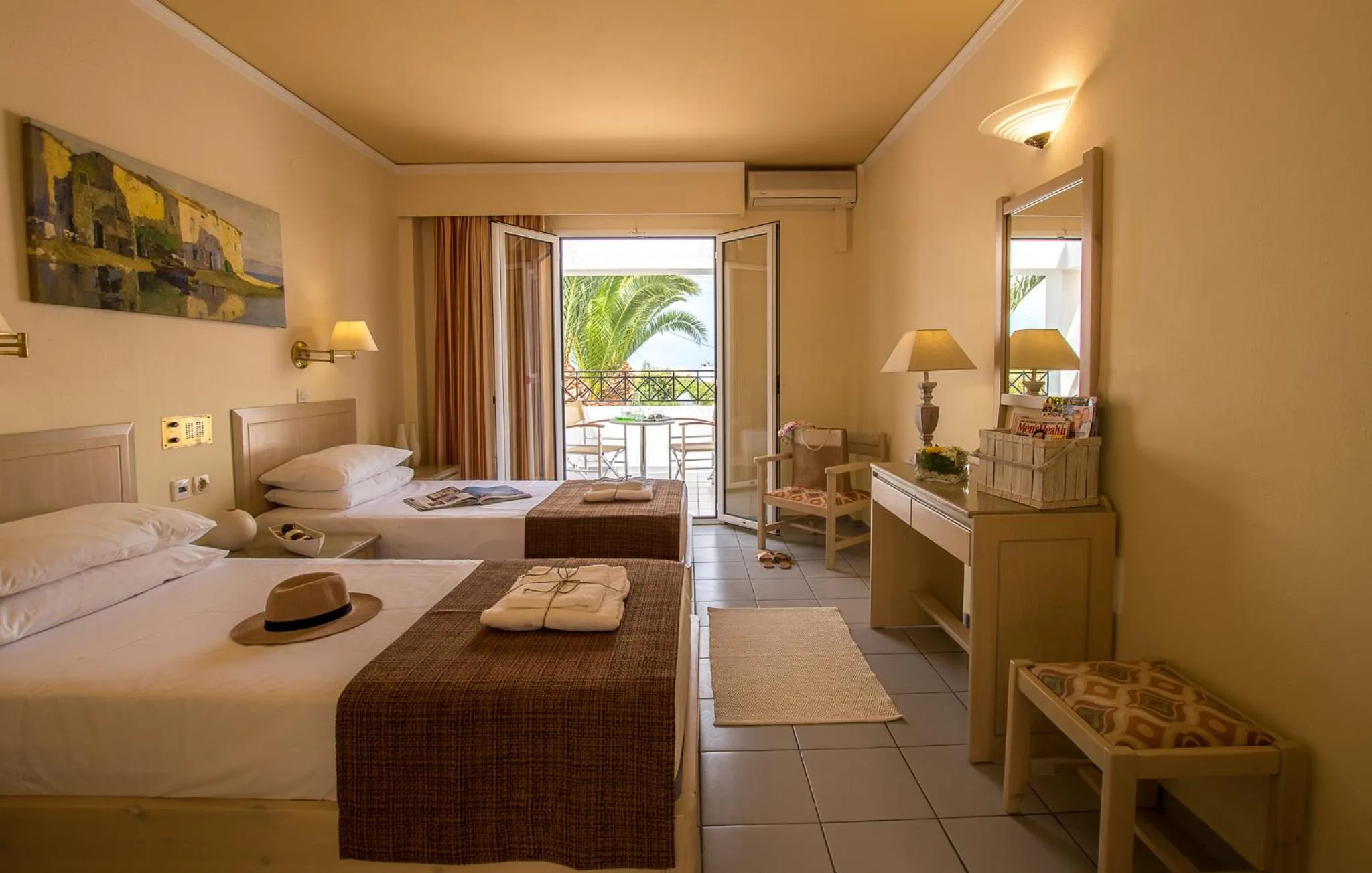 Standard Twin Room with Garden View in Dedalos Hotel