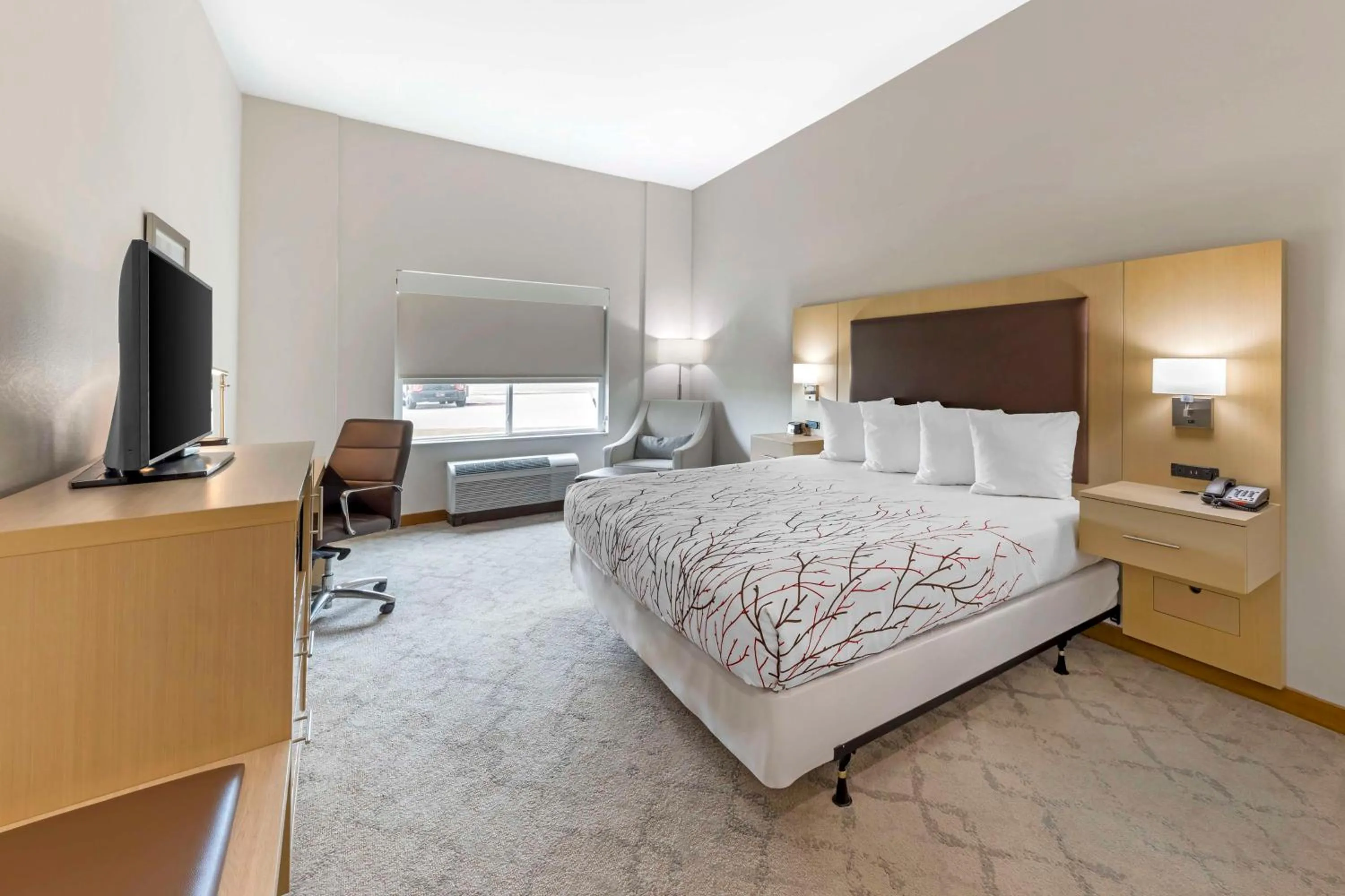 King Room with Mobility Accessible Roll-In Shower in Best Western Plus Chickasha Inn