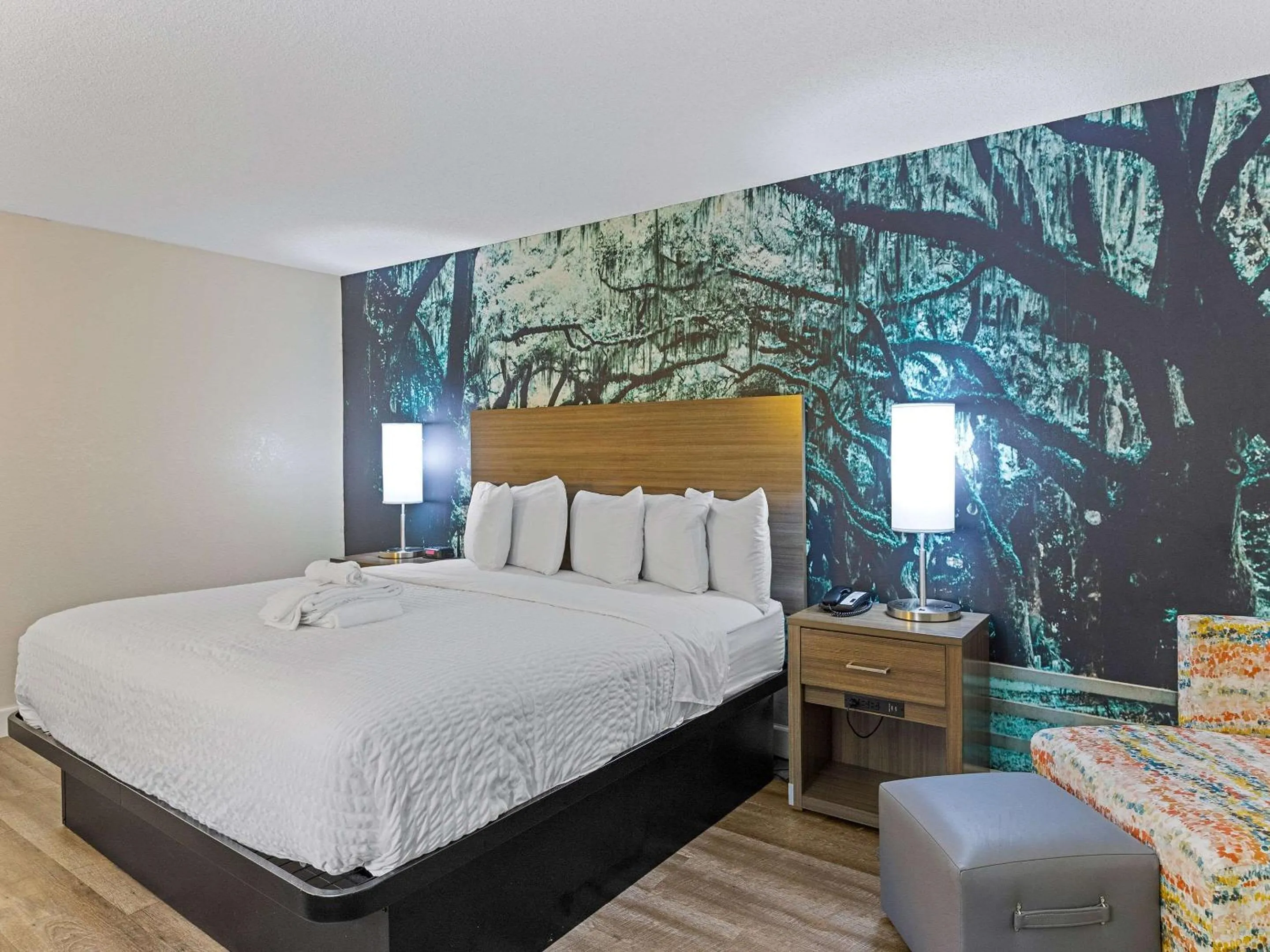 King Room with Roll-In Shower - Accessible/Non-Smoking in Clarion Pointe Savannah Gateway I-95