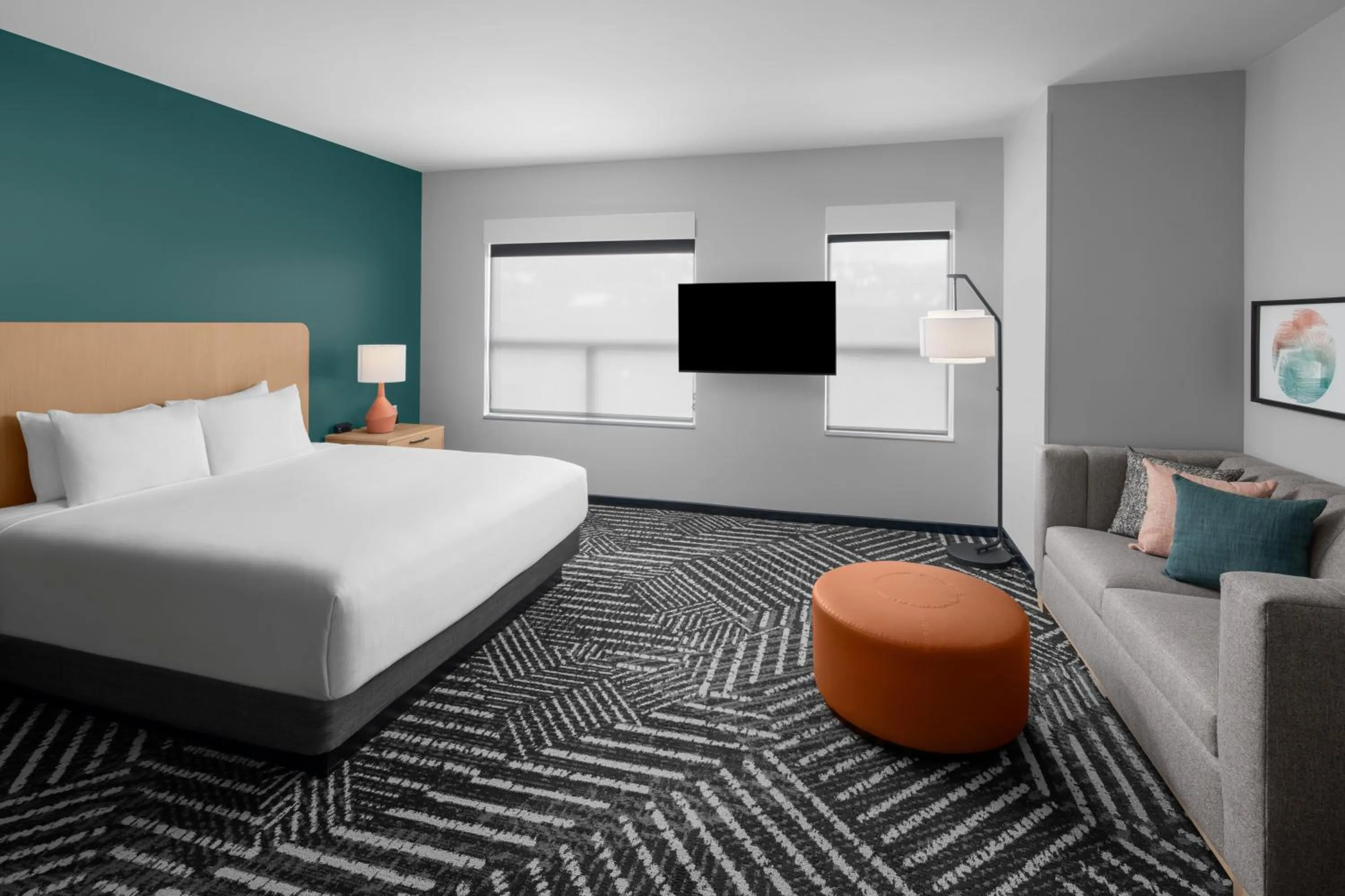 King Studio with Accessible Shower - Disability Access in Hyatt House Pittsburgh-South Side