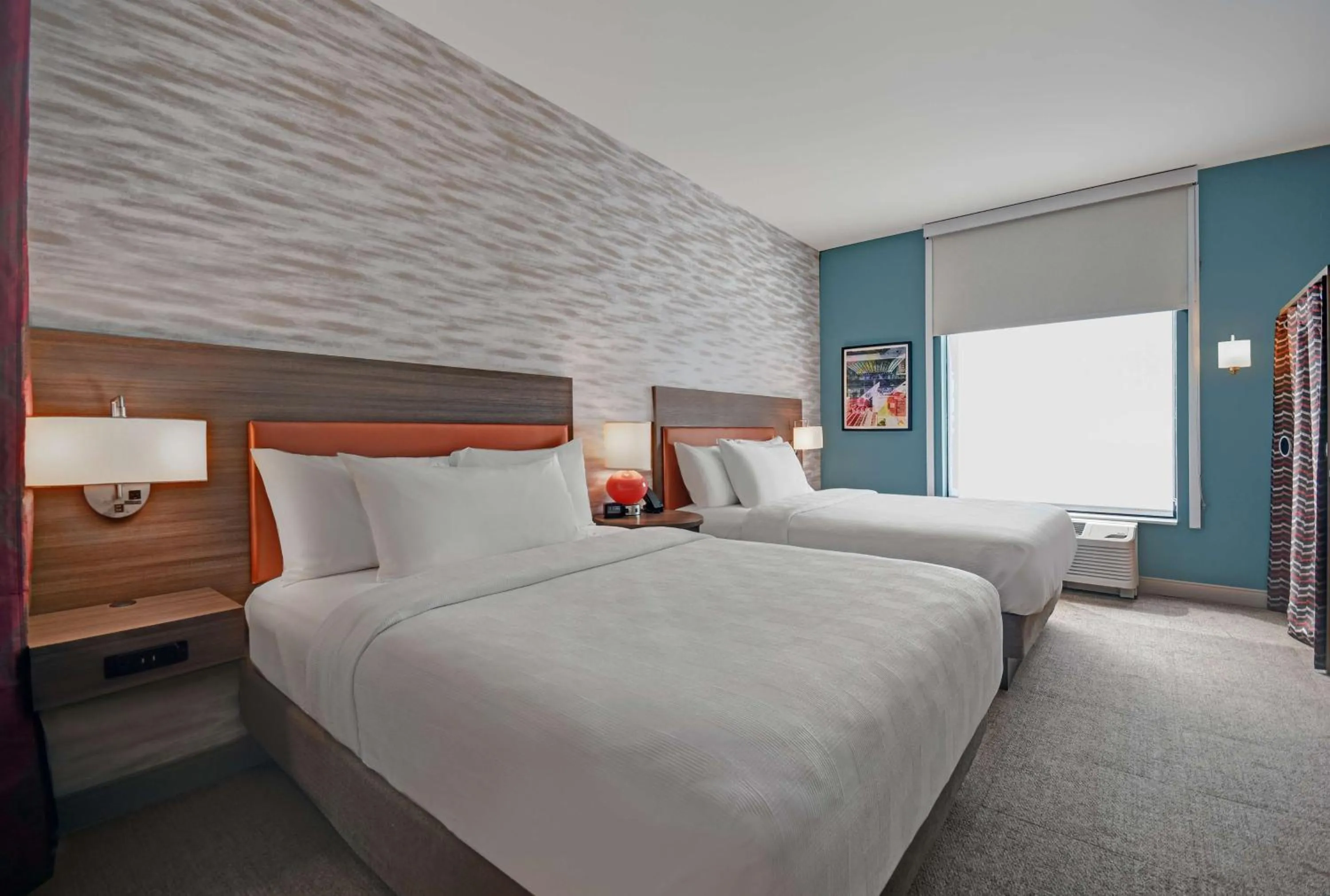 Queen Studio with Two Queen Beds - Non-Smoking in Home2 Suites By Hilton Raleigh North I-540