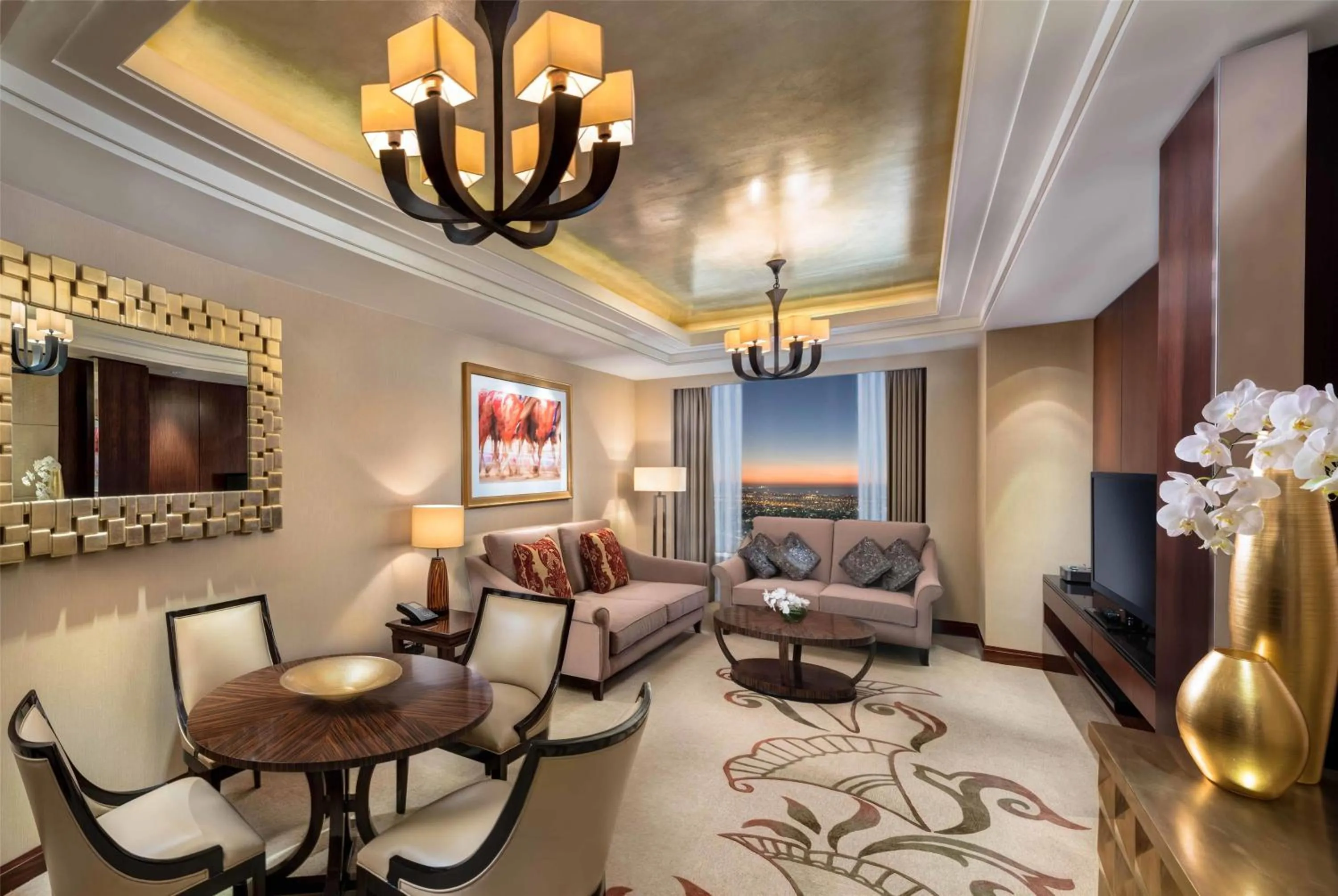 Deluxe Suite with Two Double Beds - Lounge Access in Conrad Dubai