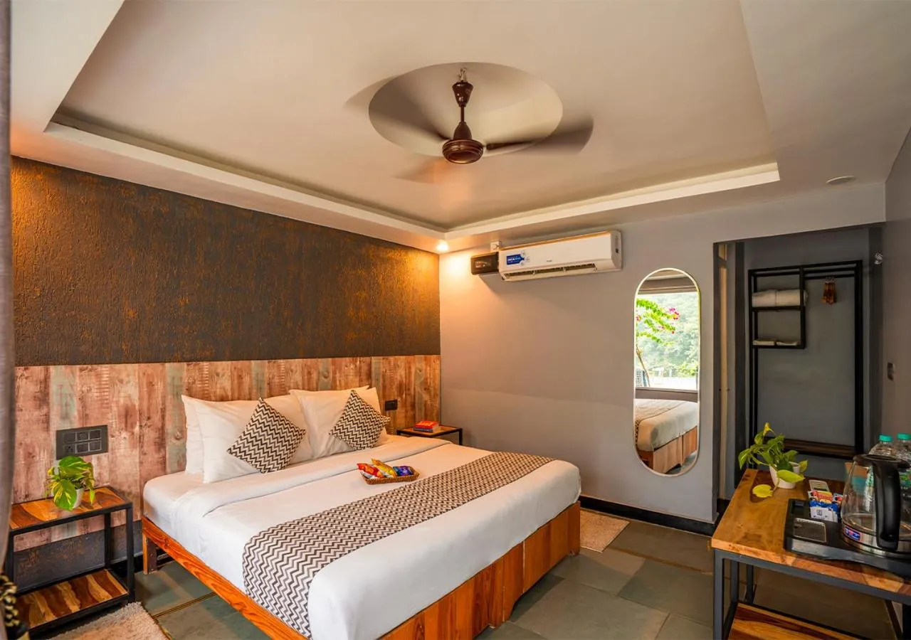 Double Room with Garden View in Moustache Rishikesh Riverside Resort