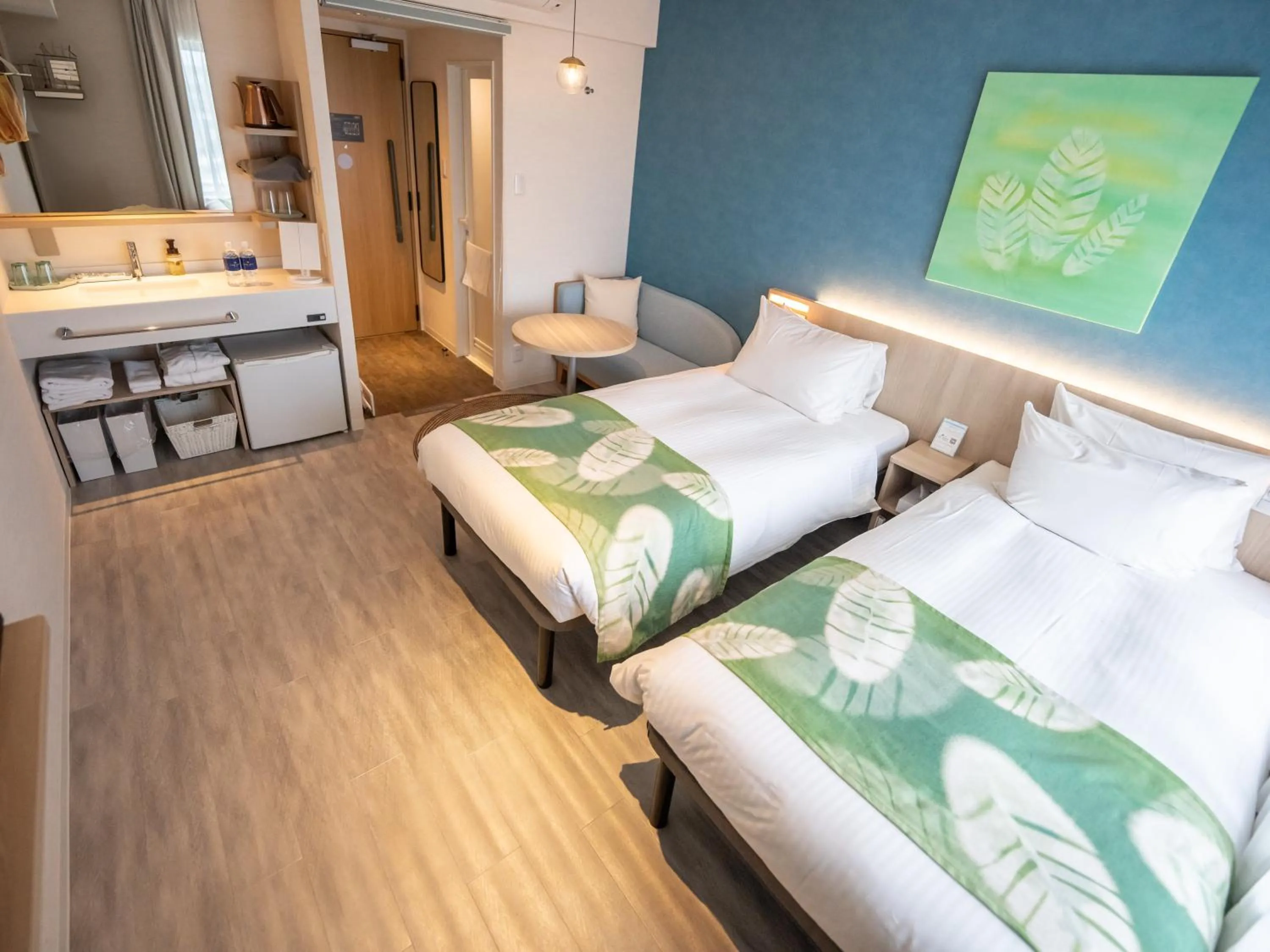 Superior Twin Room in Tabino Hotel lit Miyakojima