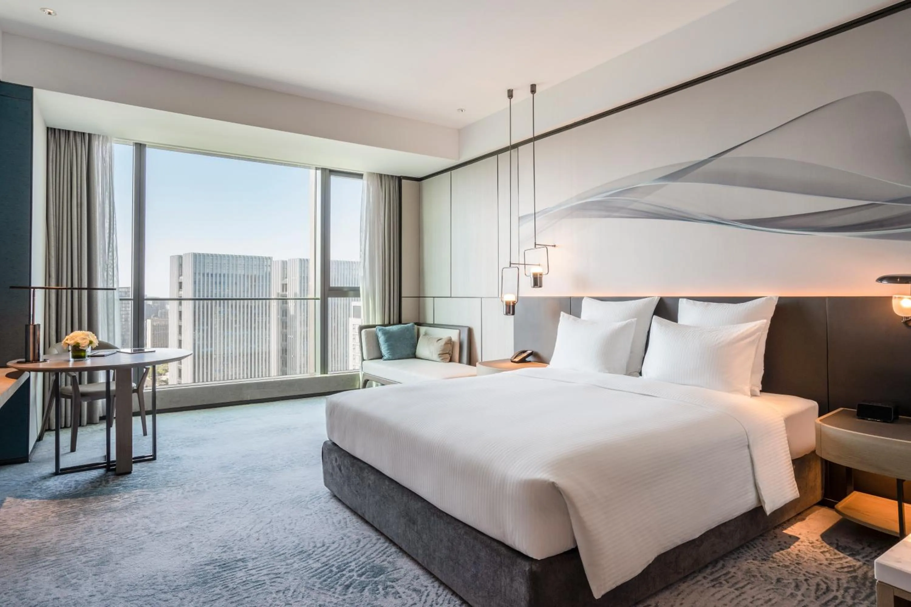 Photo of the whole room, Bed in Pullman Jiaxing Pinghu Excellence