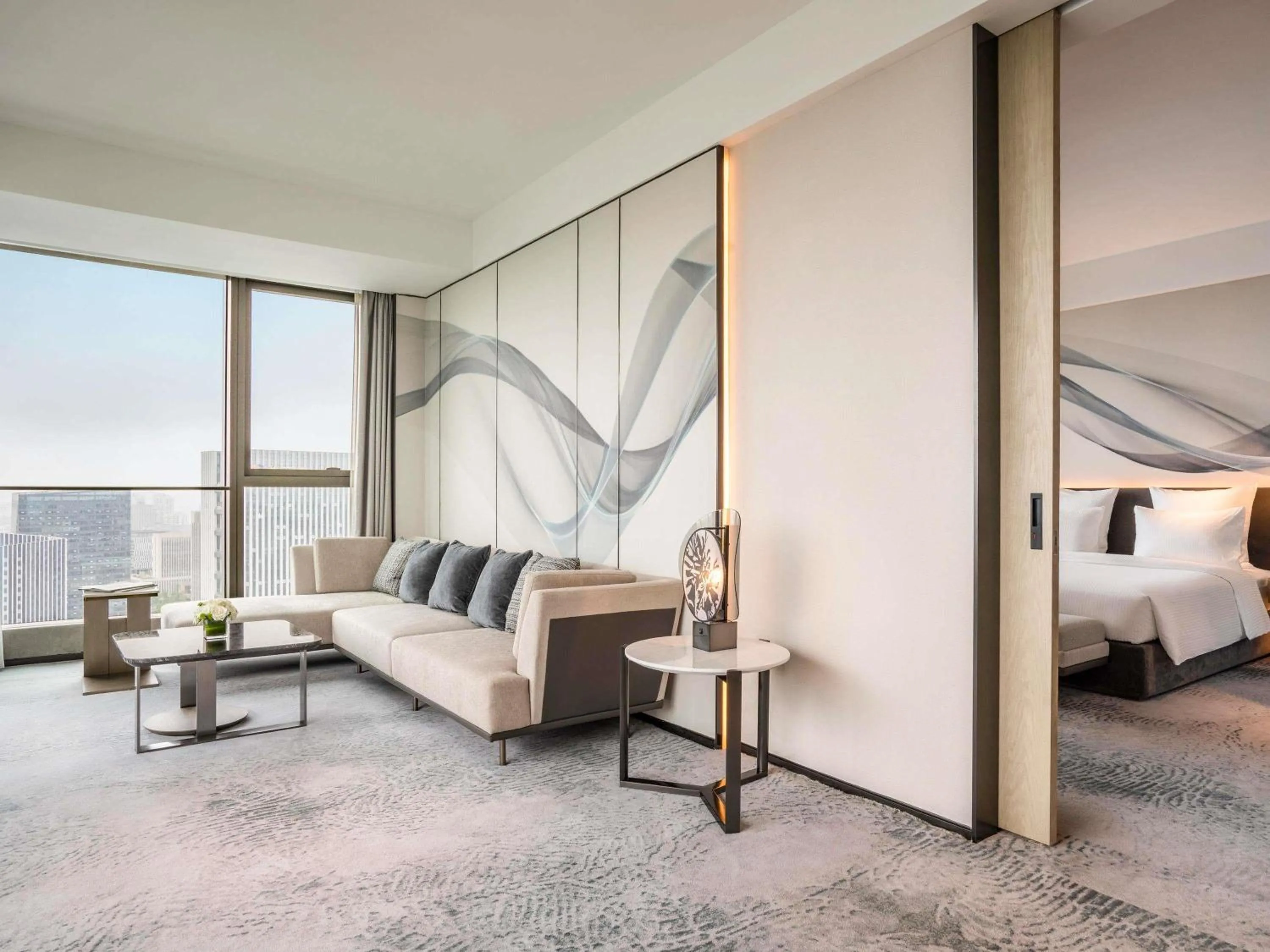 Premium Executive King Suite with Lake View and Lounge Access - High Floor in Pullman Jiaxing Pinghu Excellence