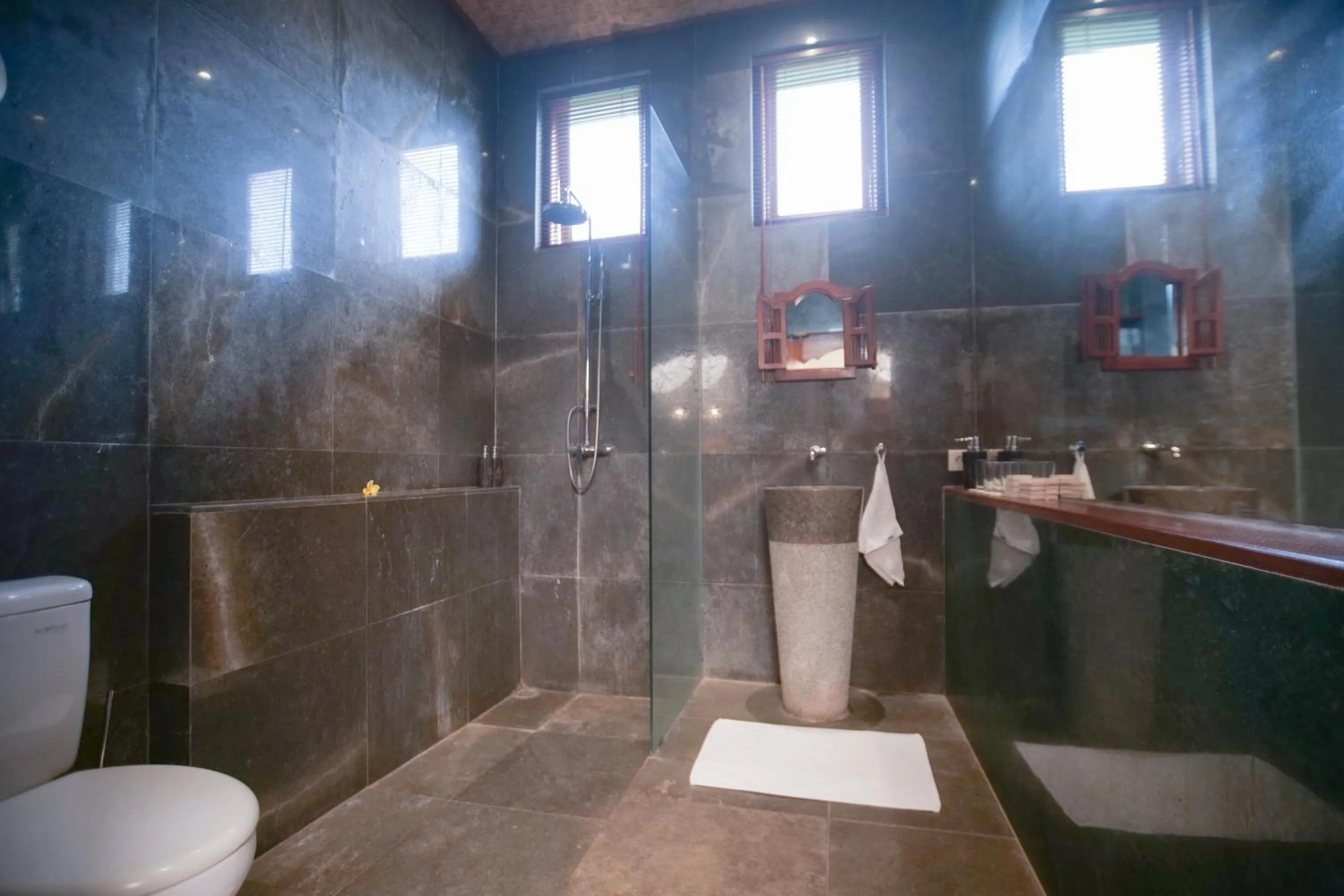 Shower in Gayatri