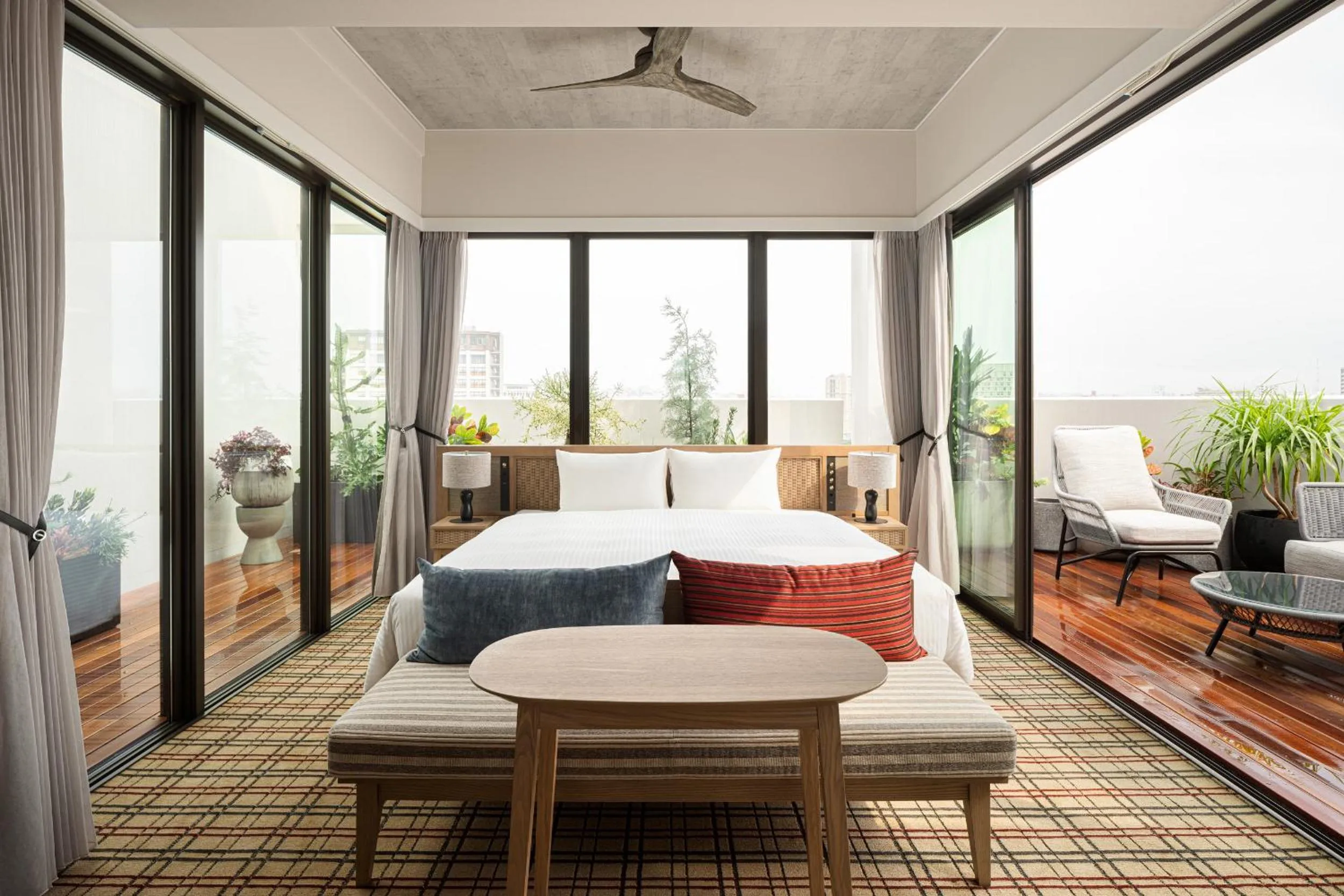 Executive Terrace Room King with Terrace and Open Air Bath in Nest Hotel Naha Kumoji