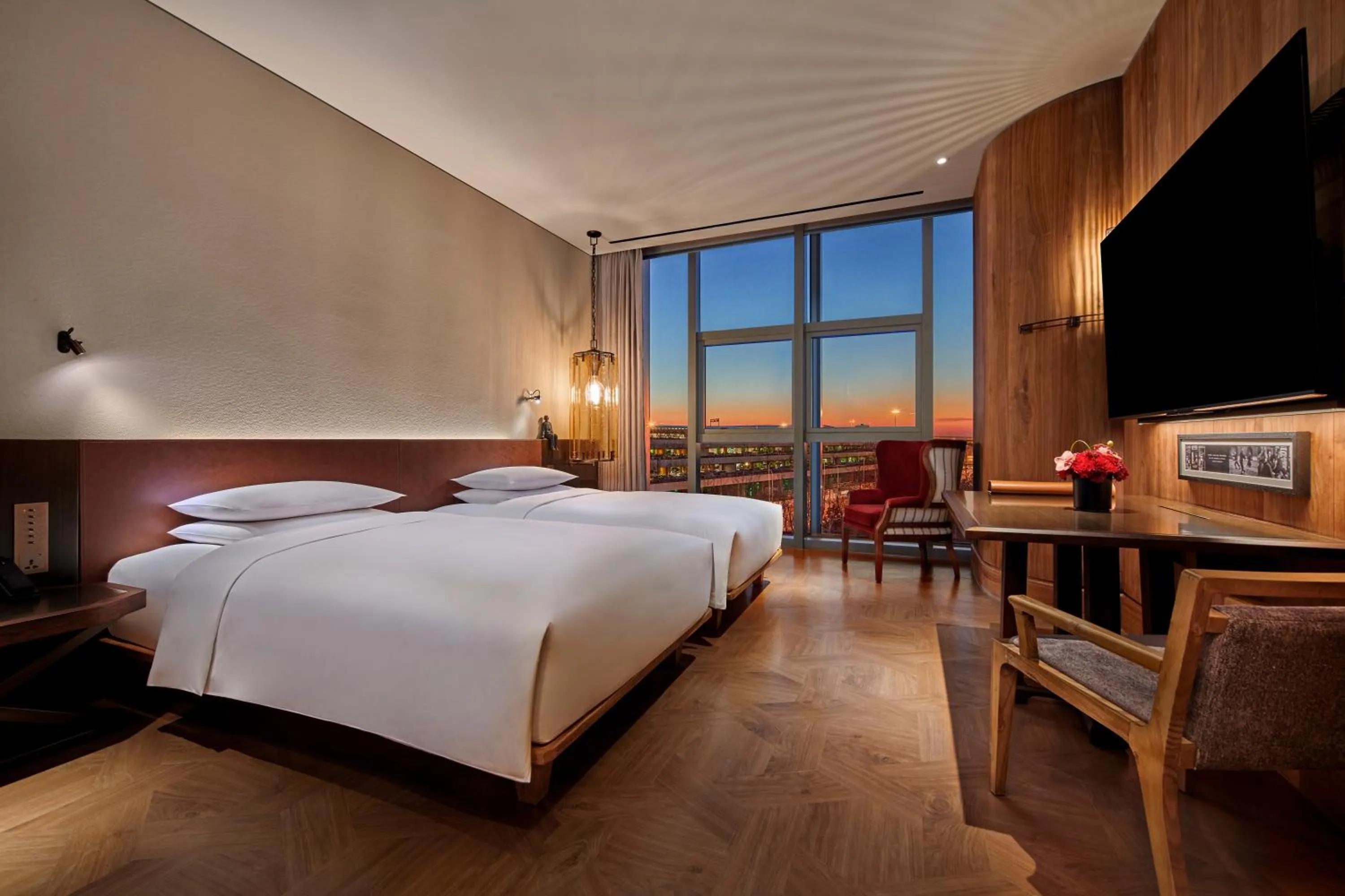 Twin Room with View in Mumian Beijing Daxing International Airport, part of Hyatt