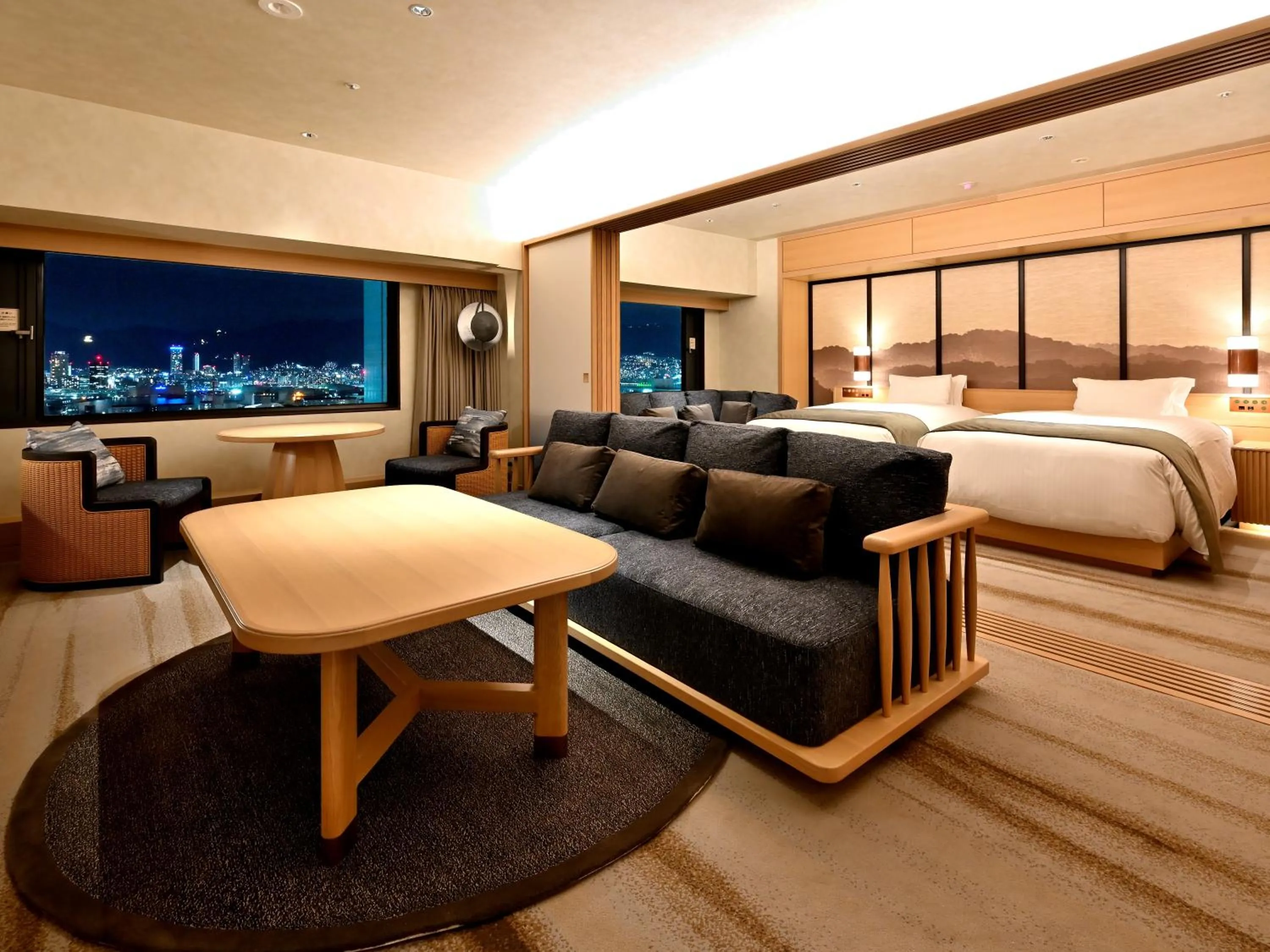Celebrity Suite Twin Room with Lounge Access in Kobe Portopia Hotel