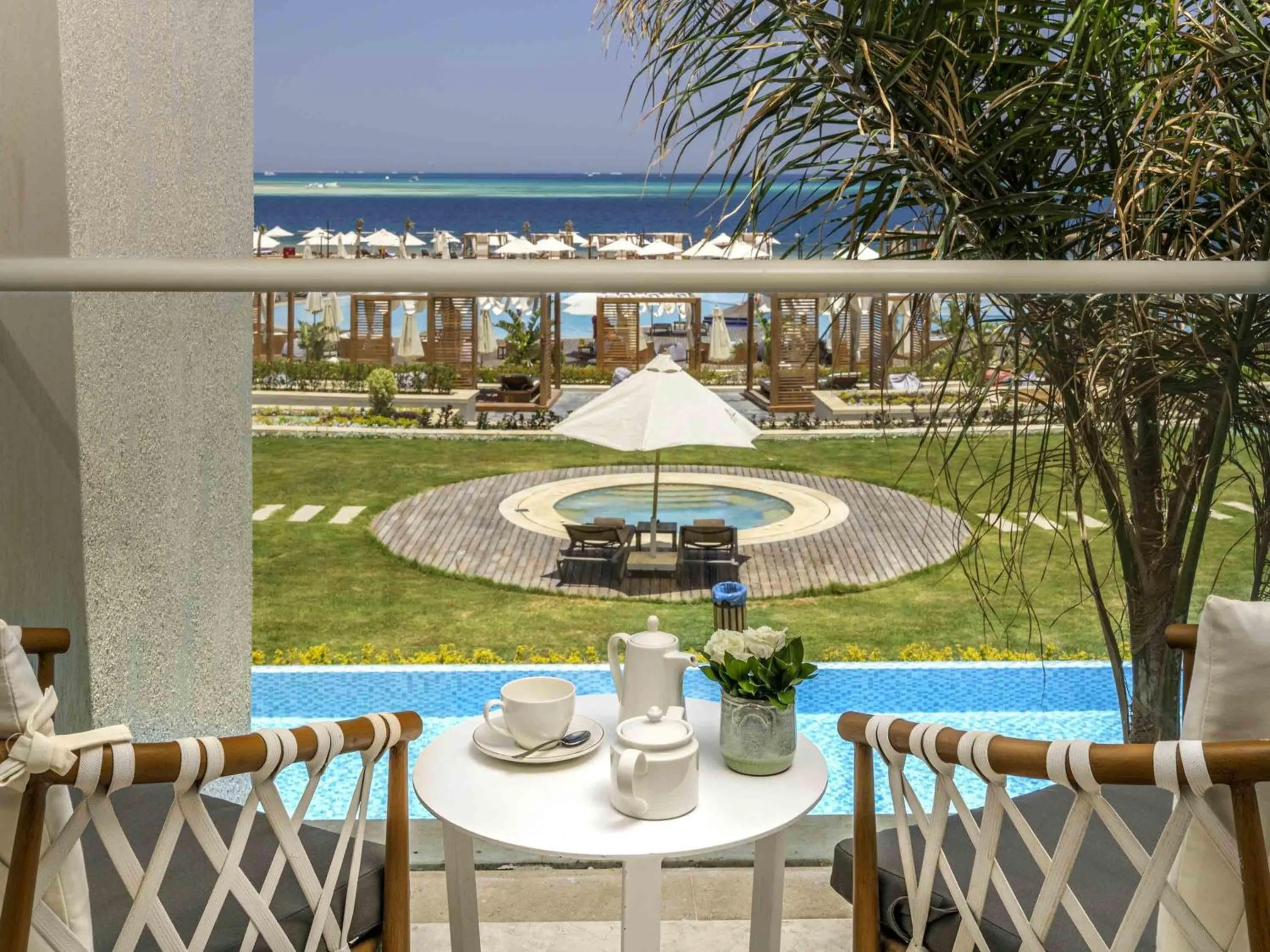Lagoon Deluxe Twin Suite with Sea View in Rixos Premium Magawish Suites and Villas- Ultra All-Inclusive