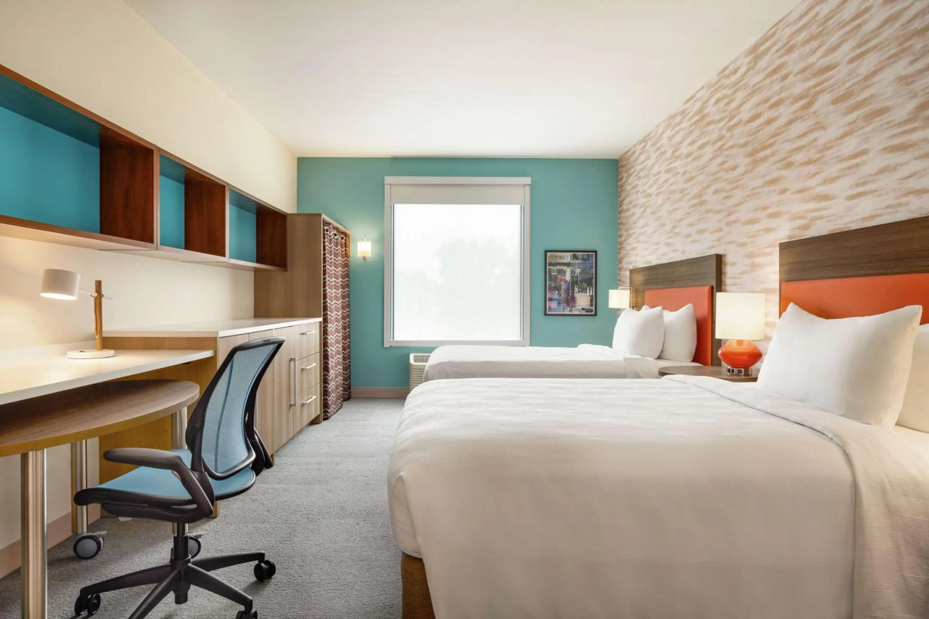 Studio Suite with Two Queen Beds - Hearing Access/Non-Smoking in Home2 Suites by Hilton New Brunswick, NJ