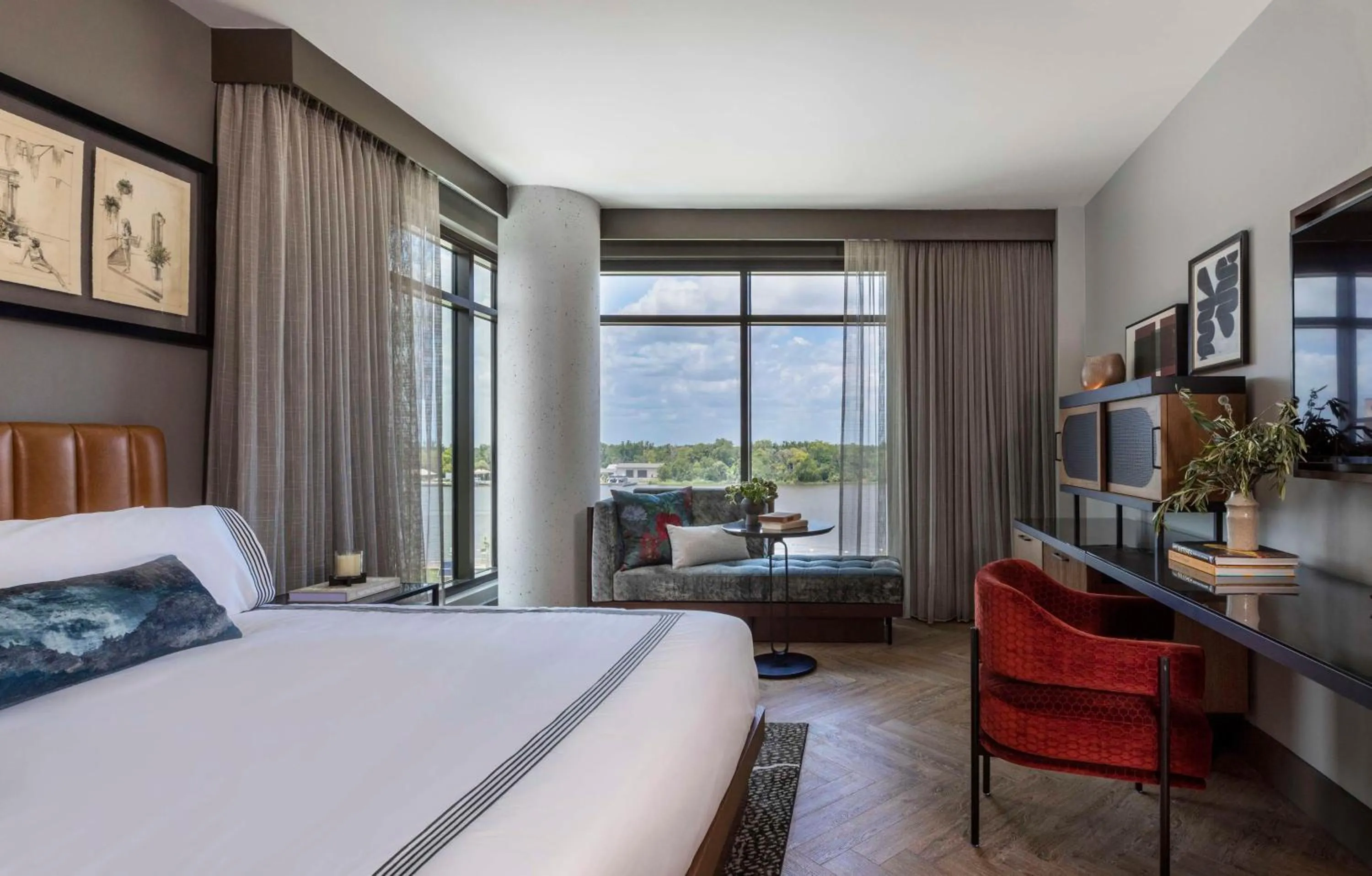 Corner King Room - Riverfront in Thompson Savannah, by Hyatt